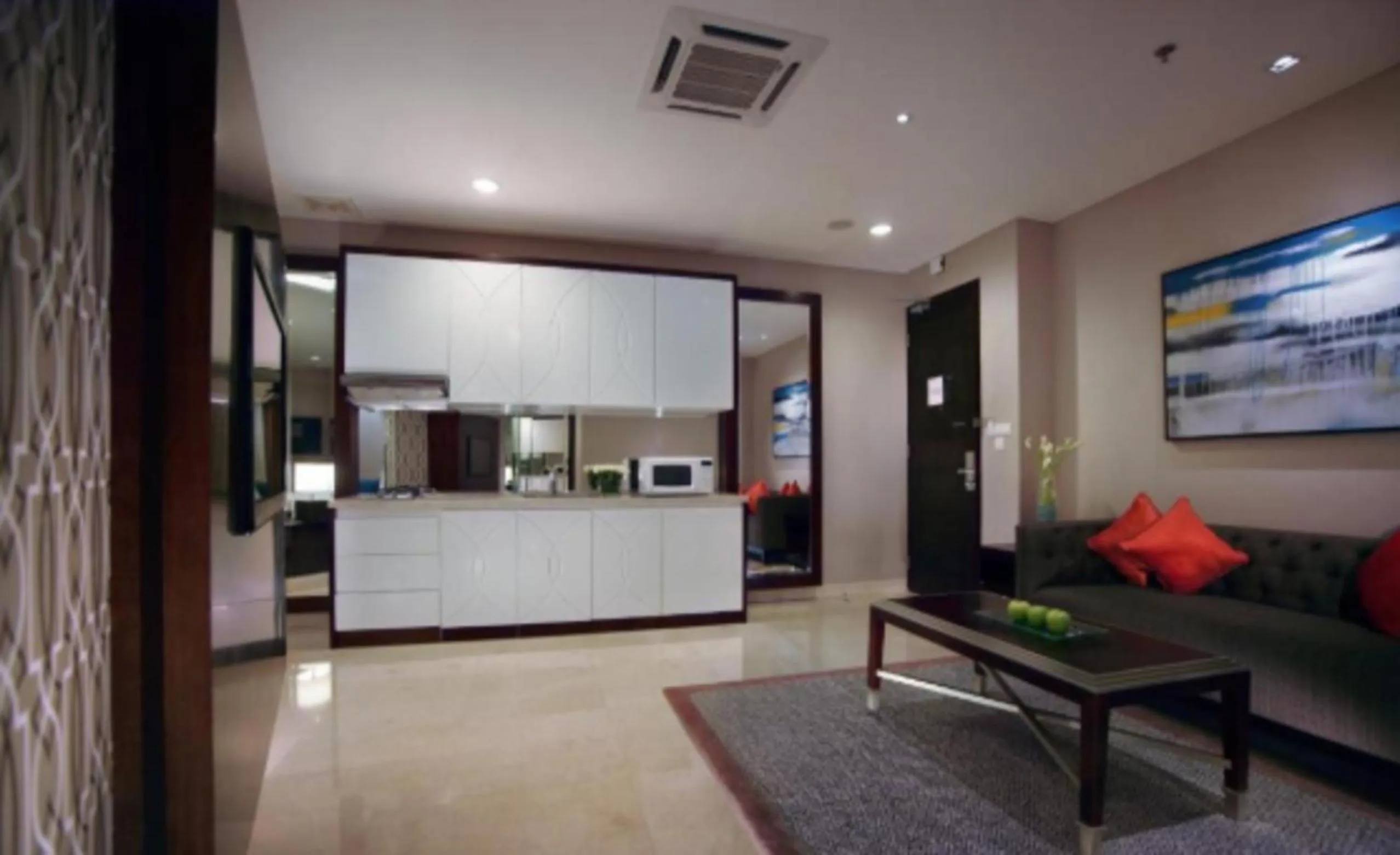 Seating area in The Grove Suites by Grand Aston