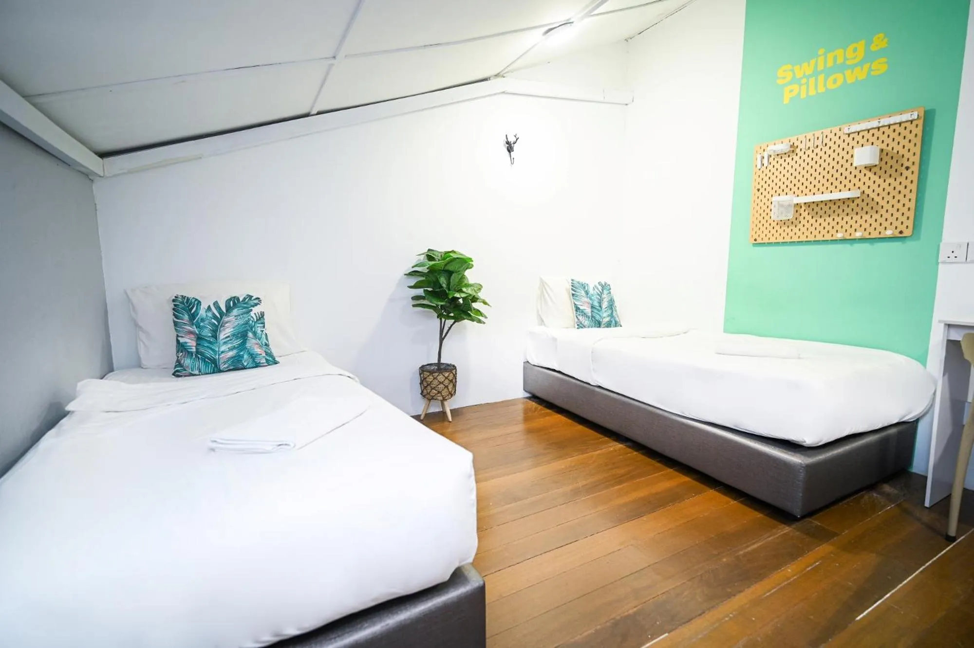 Bed in Swing & Pillows @ Beach Street