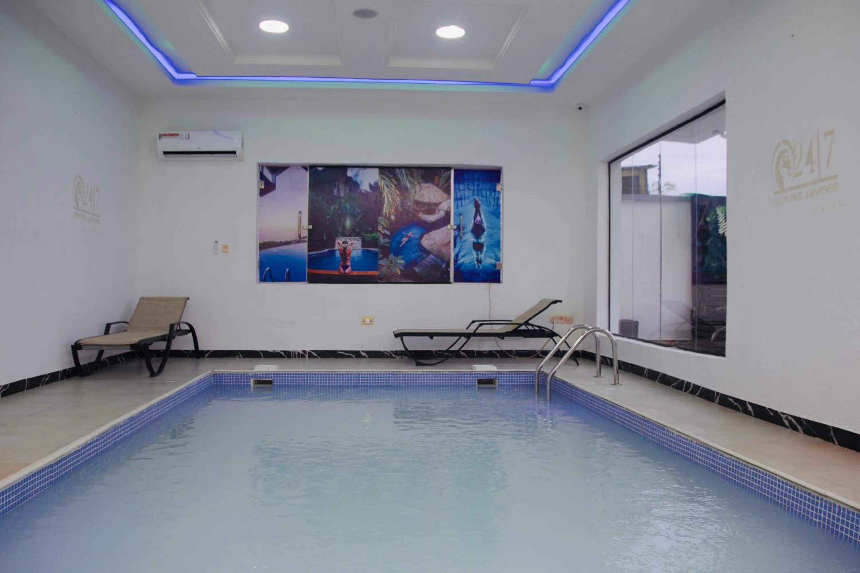 Swimming pool in 247 Luxury Hotel & Apartment Ajah