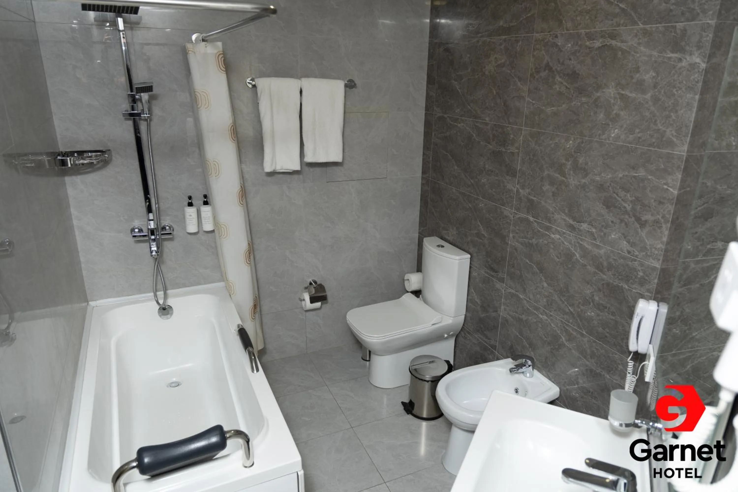 Shower in Garnet Hotel Tashkent