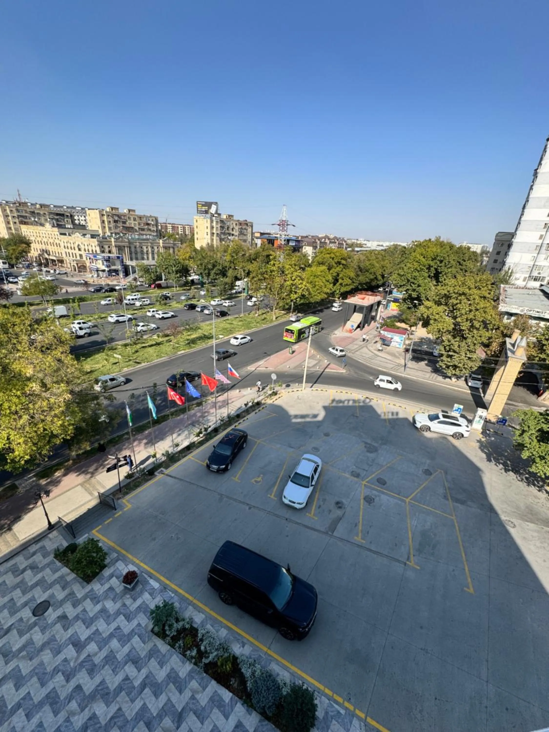 Balcony/Terrace in Garnet Hotel Tashkent