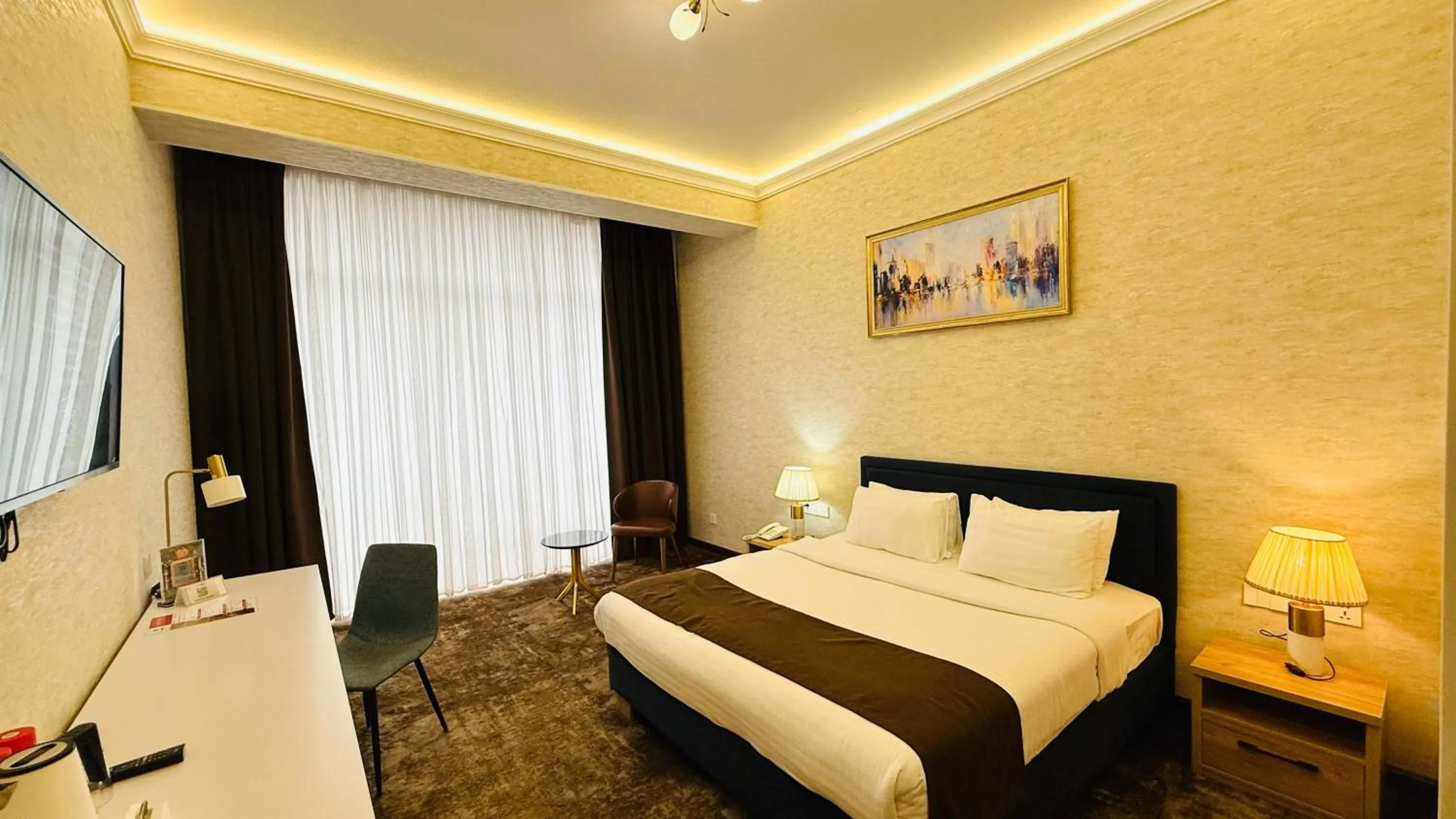 Bed in Garnet Hotel Tashkent