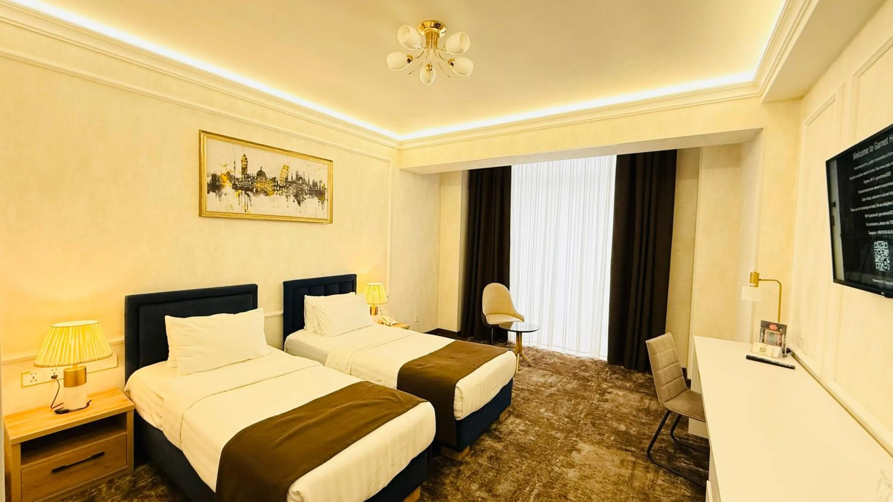 Bed in Garnet Hotel Tashkent