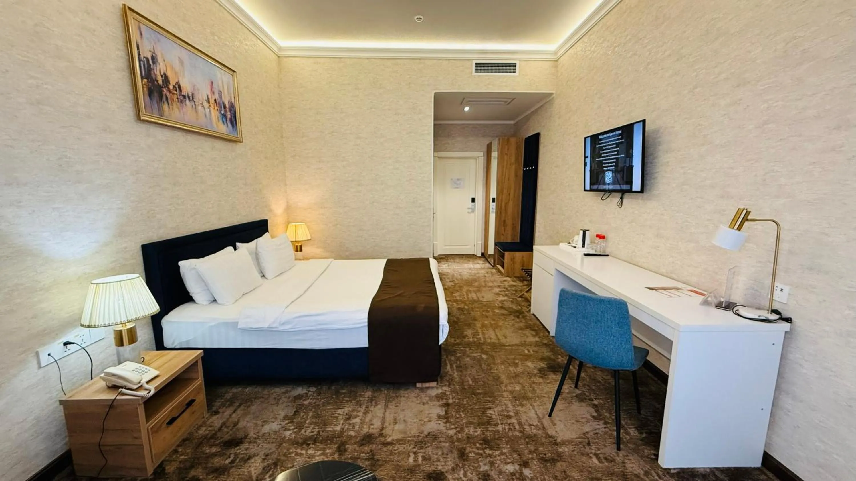 Bed in Garnet Hotel Tashkent