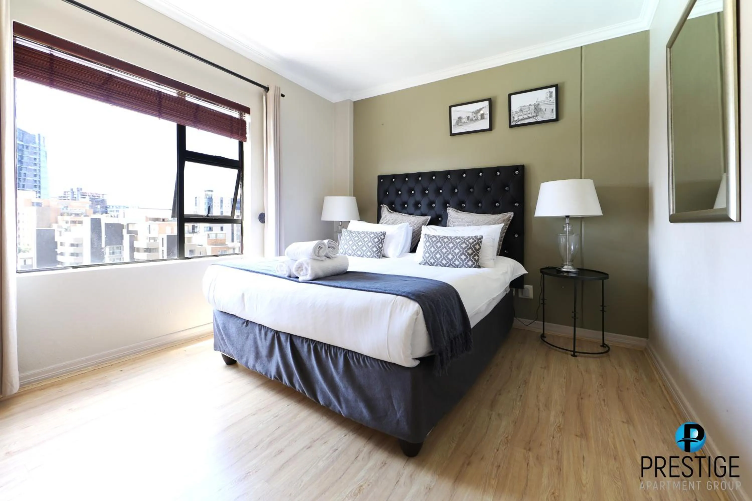 Bed in Prestige Apartments Sandton at Westpoint