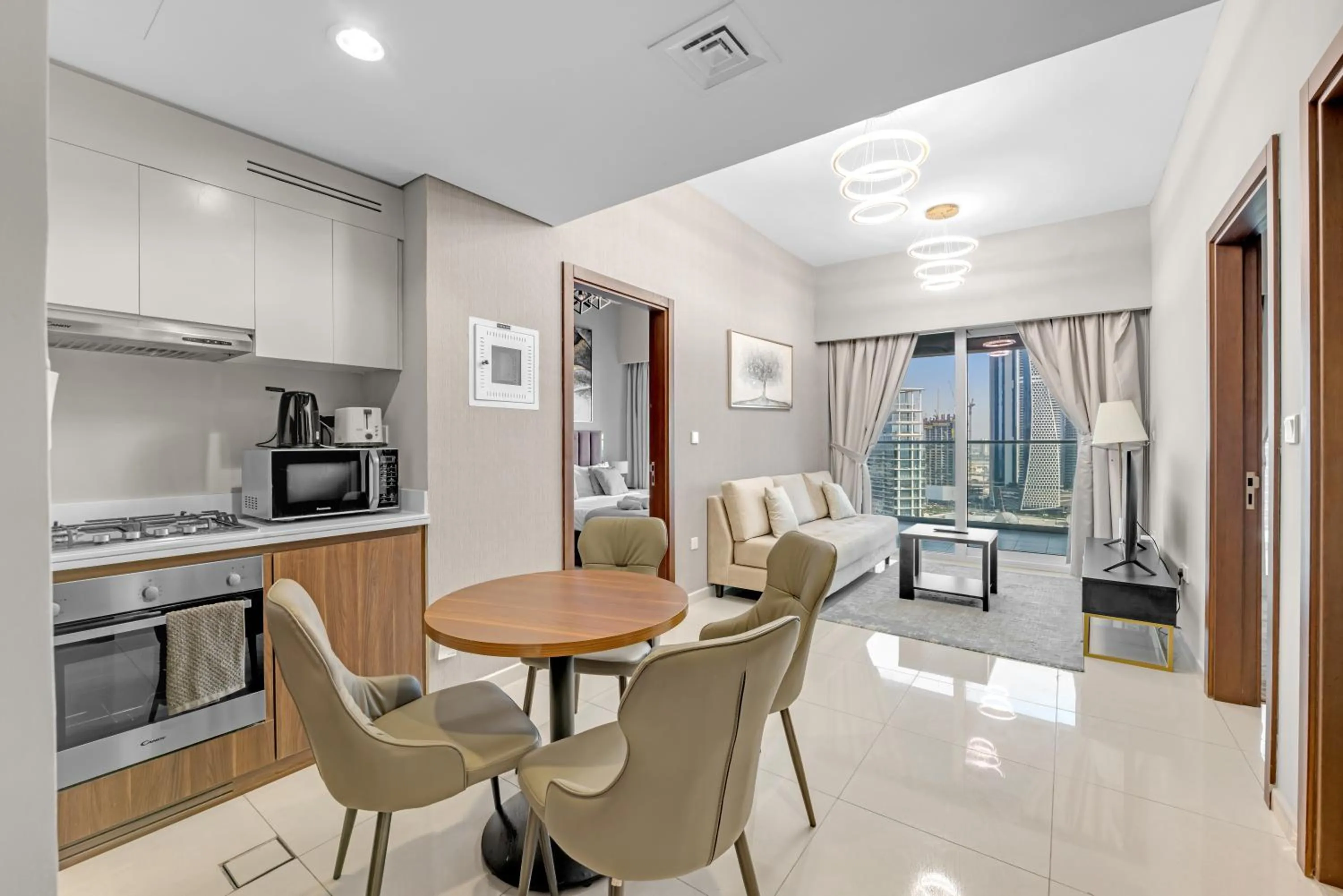 Seating area in Wonderful Reva Aparthotel Downtown