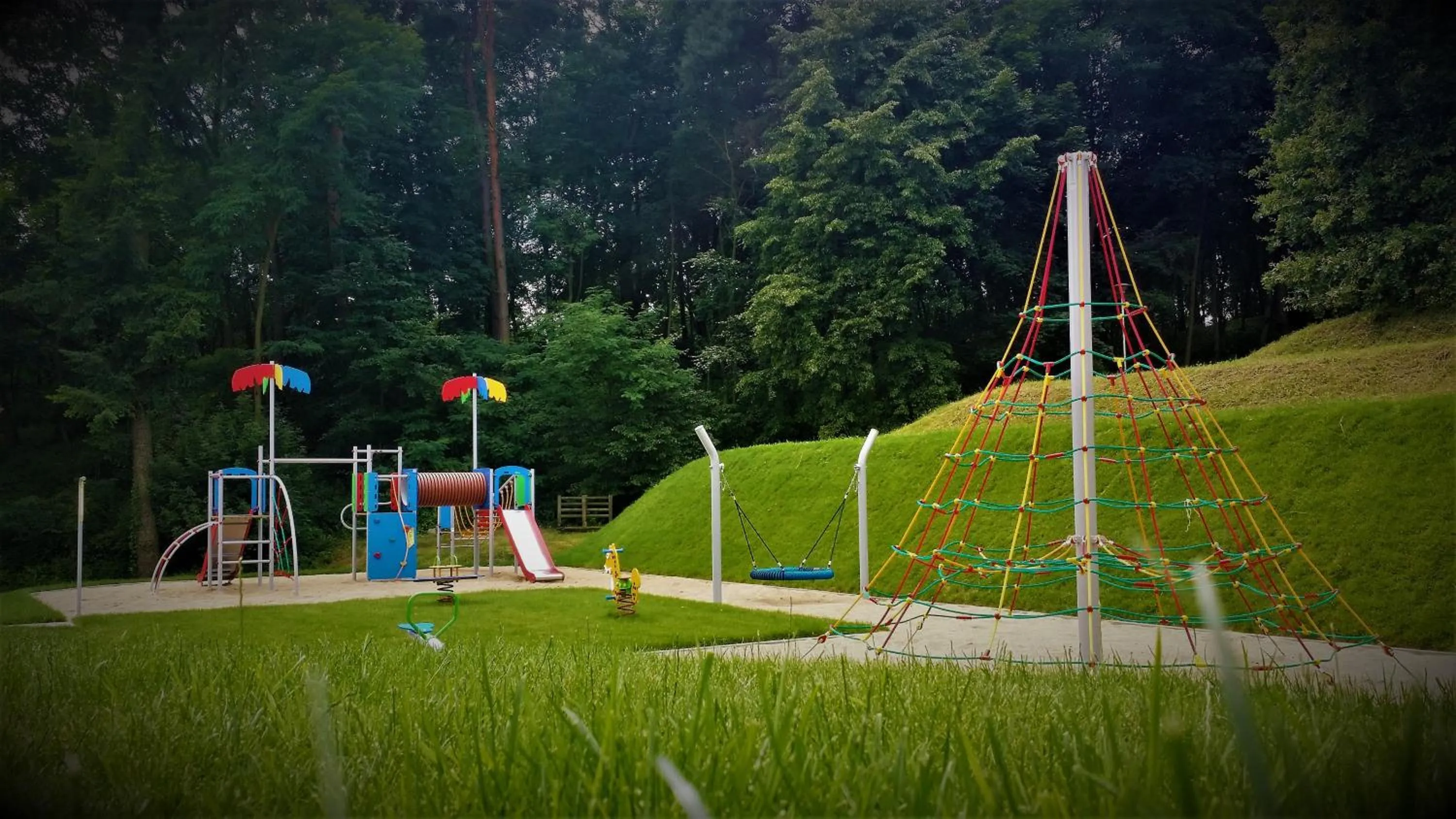 Children play ground in Wielspin Puszczykowo