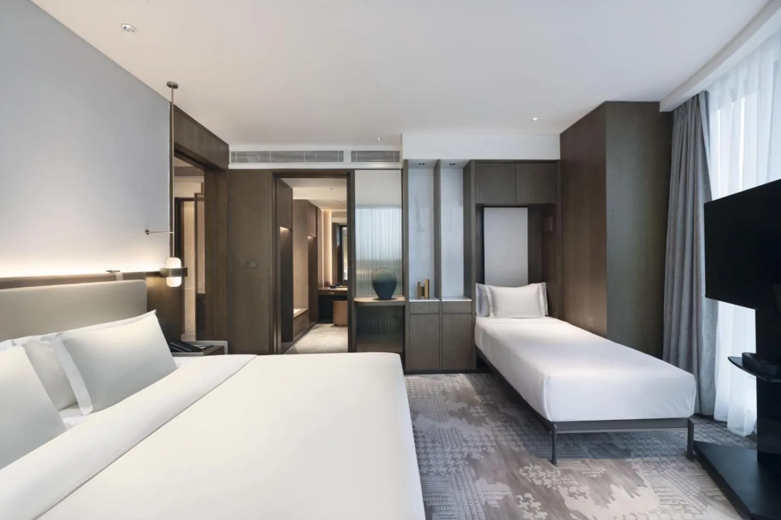 Bedroom, Bed in The Barony Jinan East