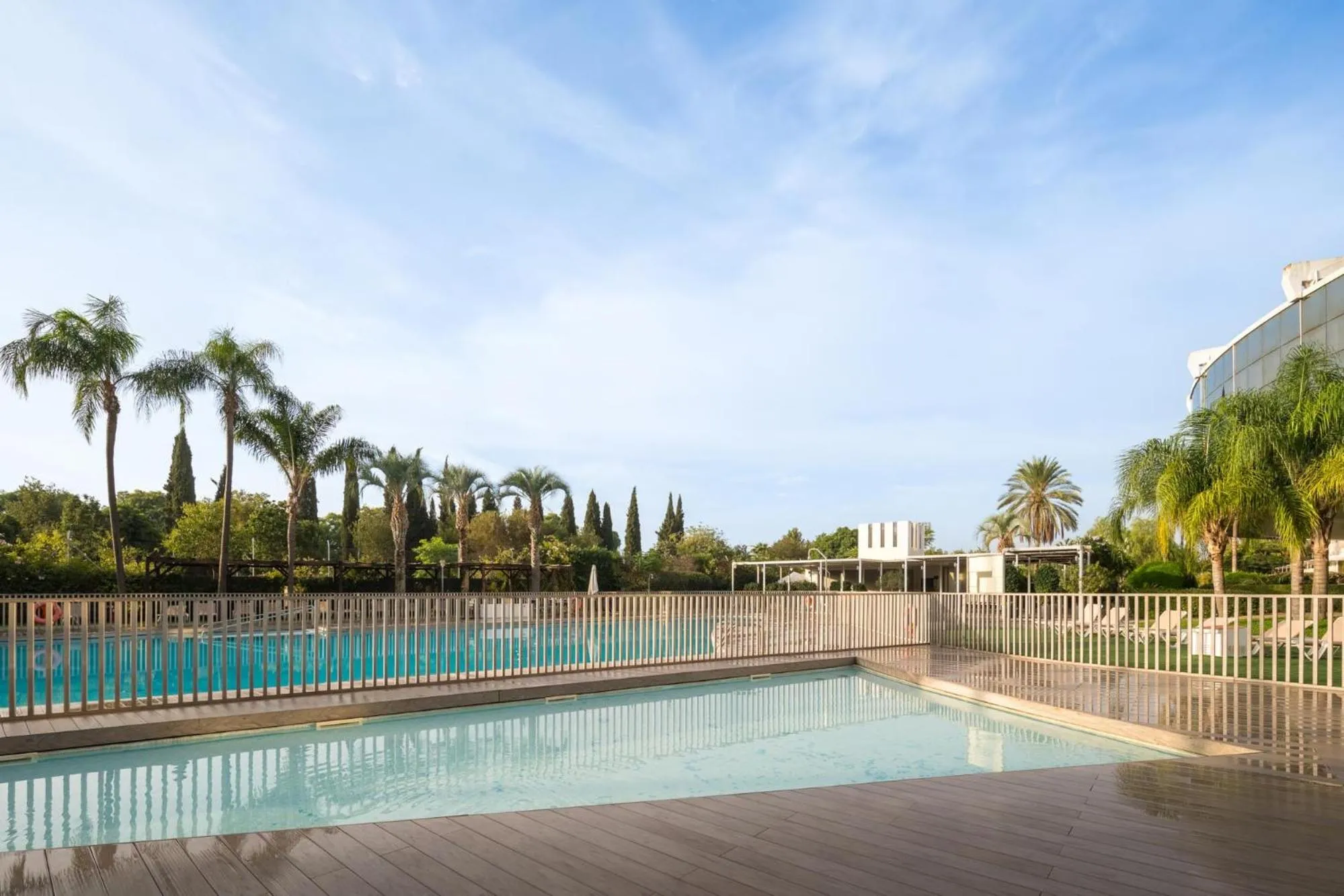 Pool view in Eurostars Al-Ándalus Palace