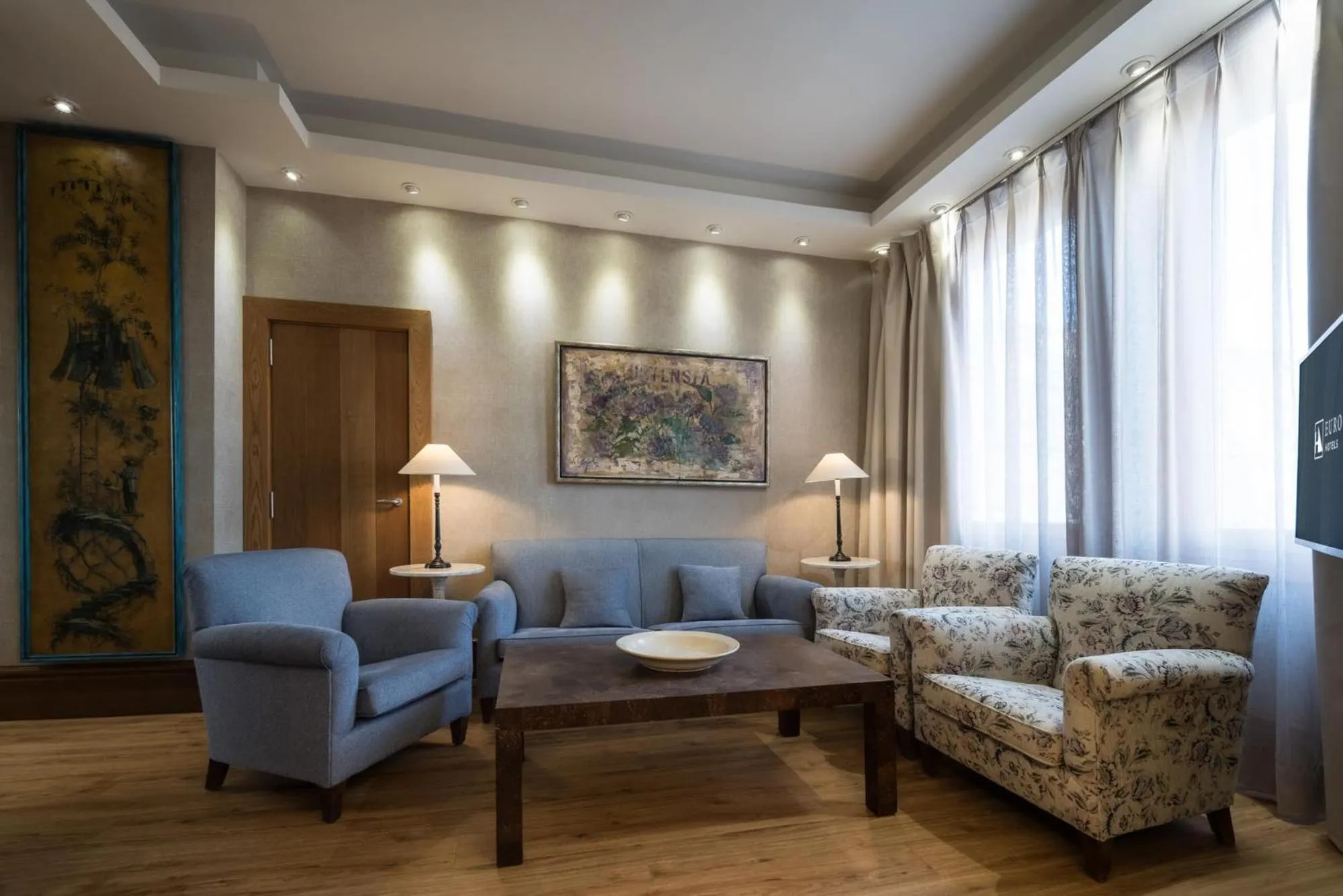 Living room in Eurostars Al-Ándalus Palace