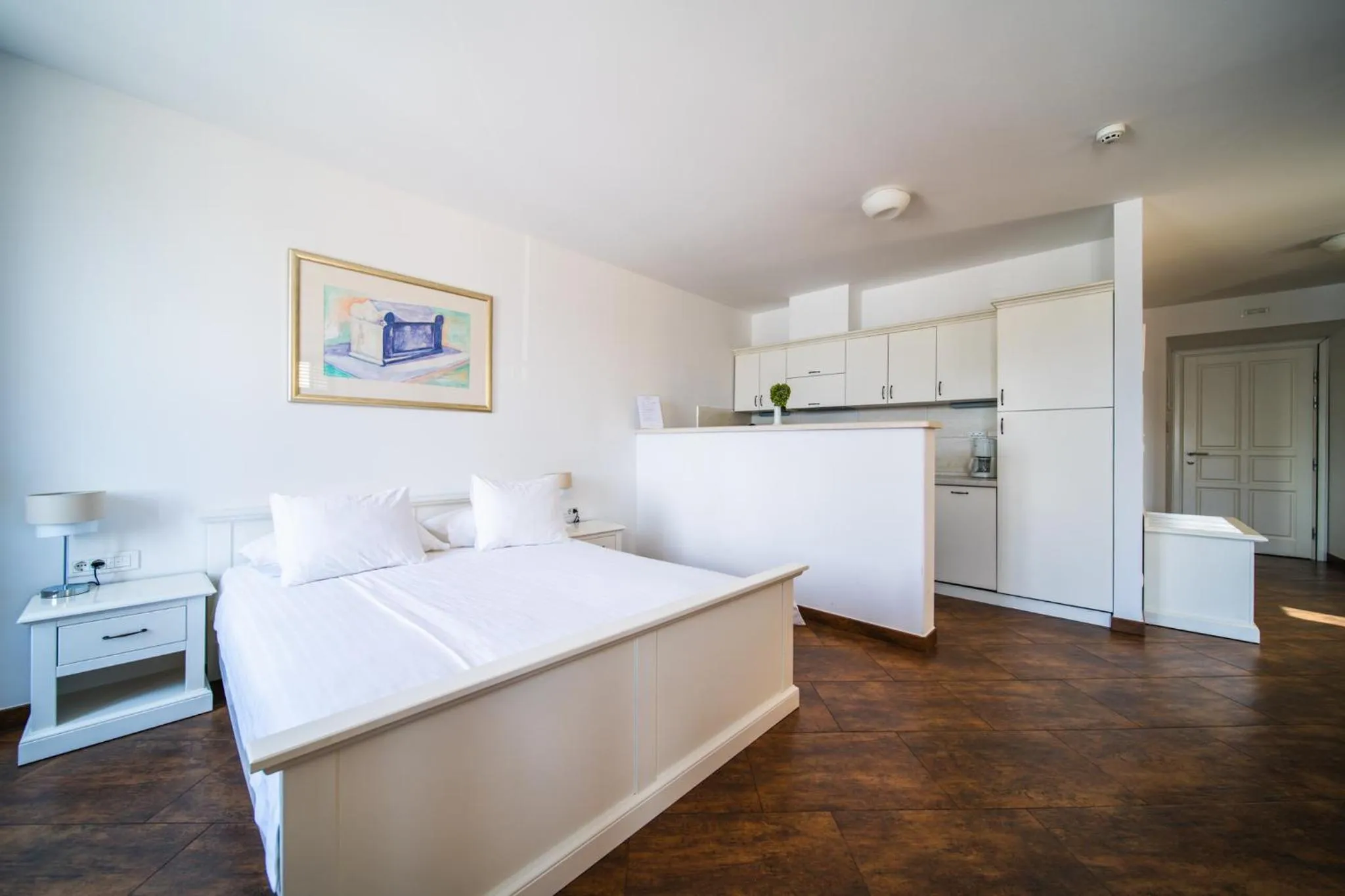 Kitchen or kitchenette, Bed in Apartments Vila Riva