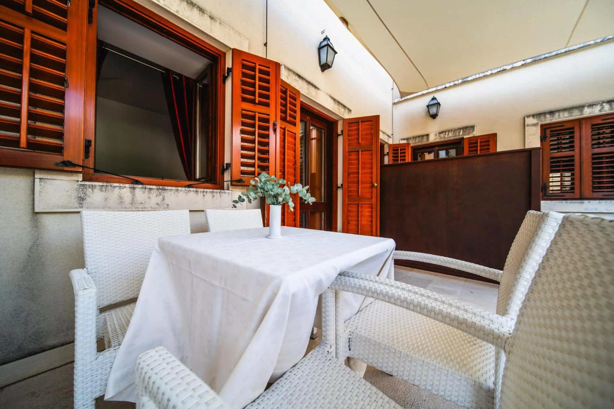 Patio in Apartments Vila Riva