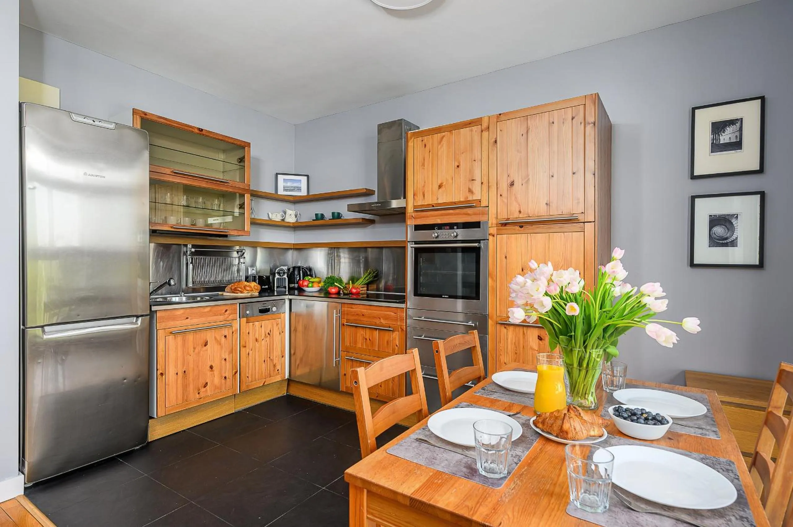 Kitchen or kitchenette in Slominskiego 7 P&O Apartments