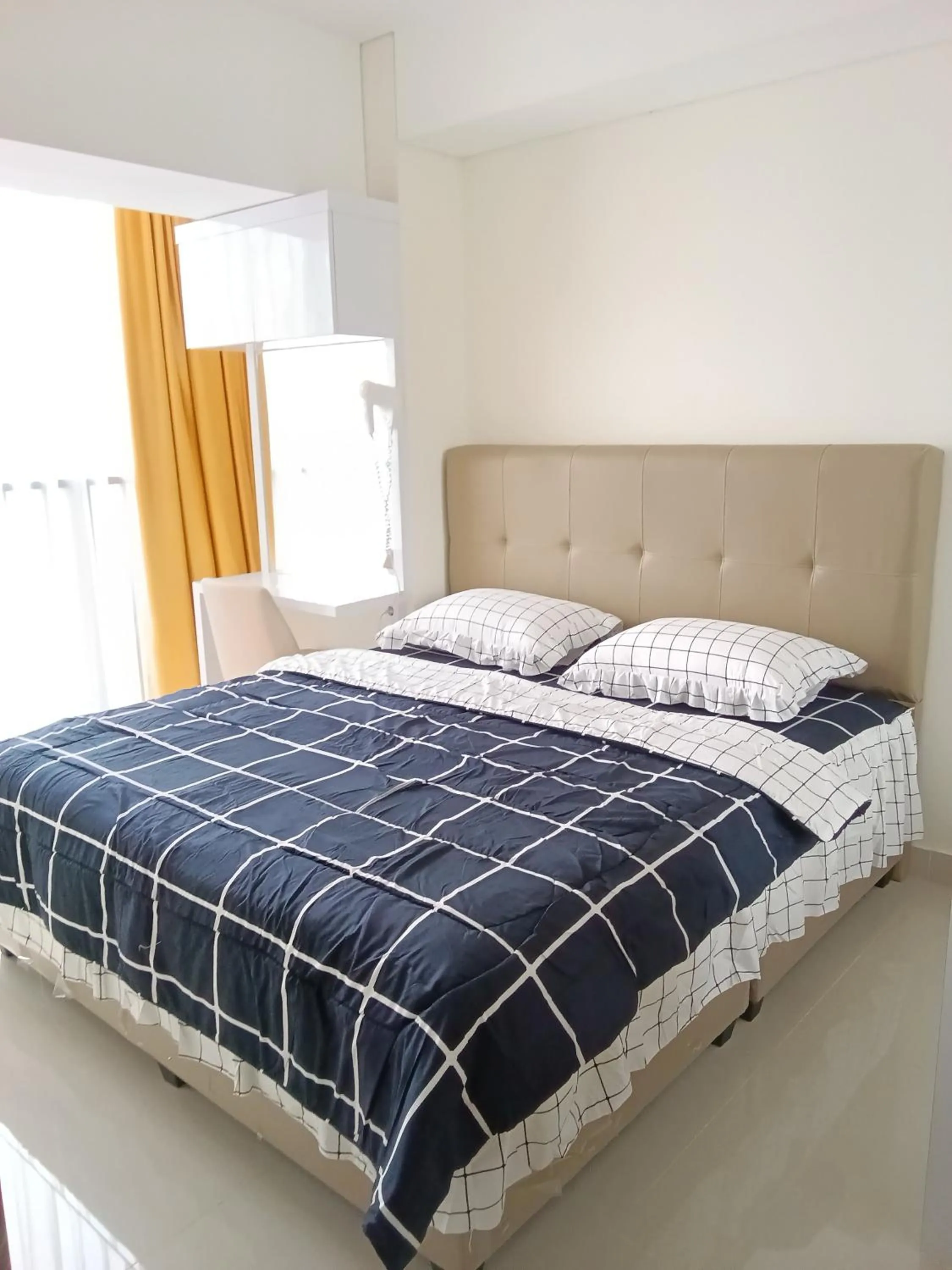 Bedroom, Bed in Palam Mansion at Meisterstadt Pollux Habibie Apartment