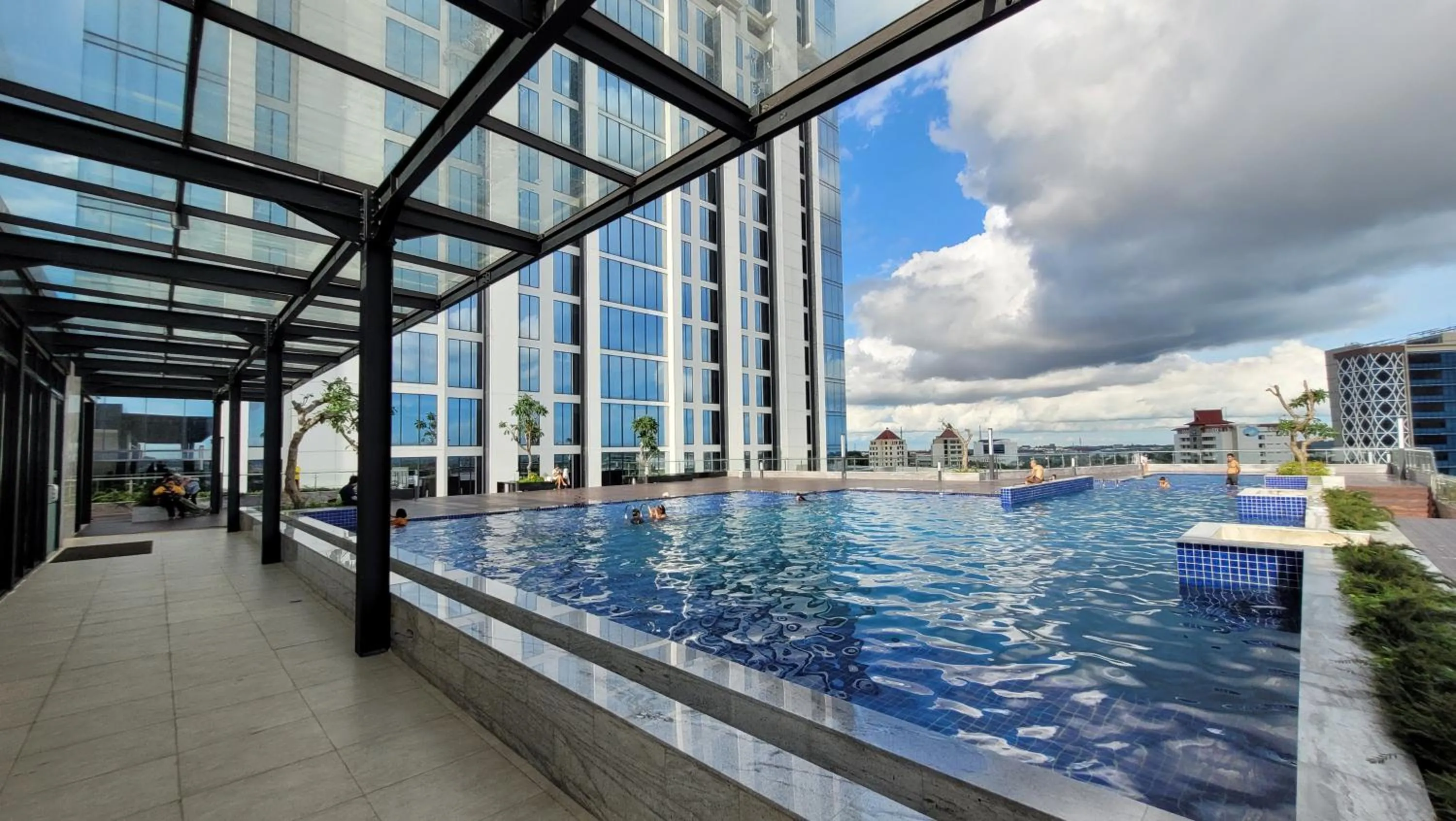 Swimming pool in Palam Mansion at Meisterstadt Pollux Habibie Apartment