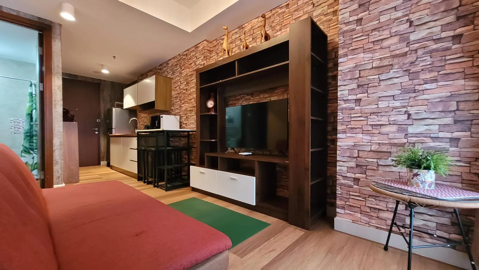 TV and multimedia in Palam Mansion at Meisterstadt Pollux Habibie Apartment