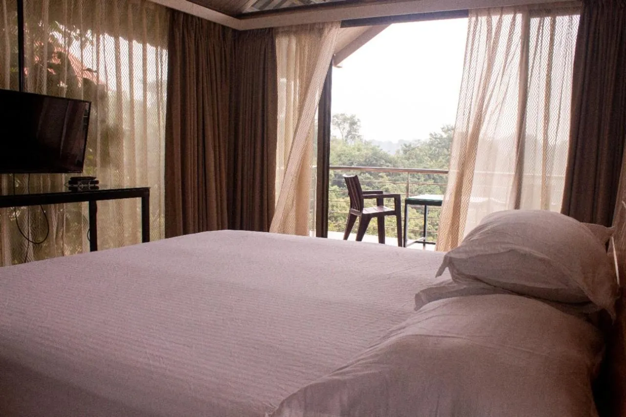 Bed in Shvas Island Resort