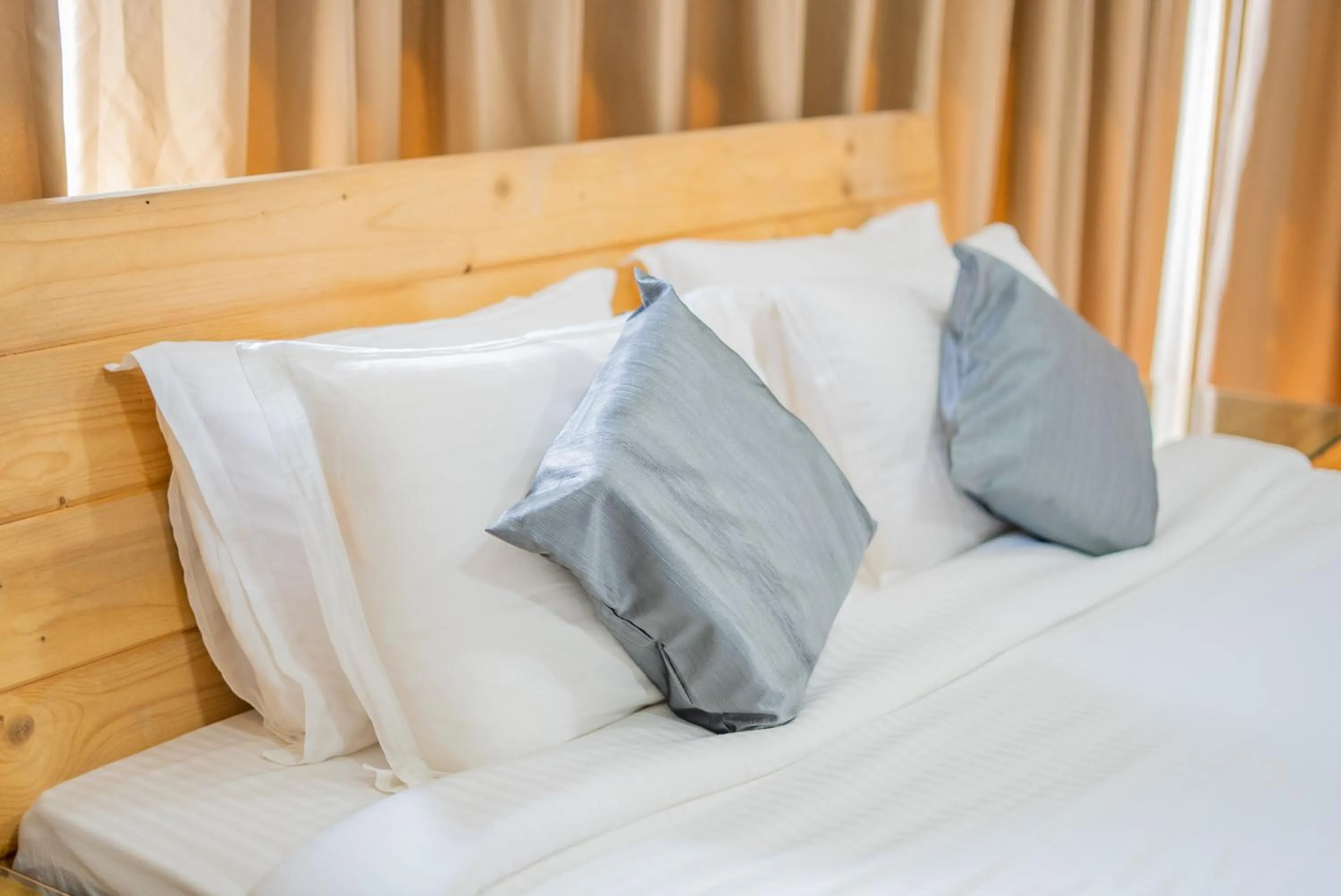 Bed in Shvas Island Resort