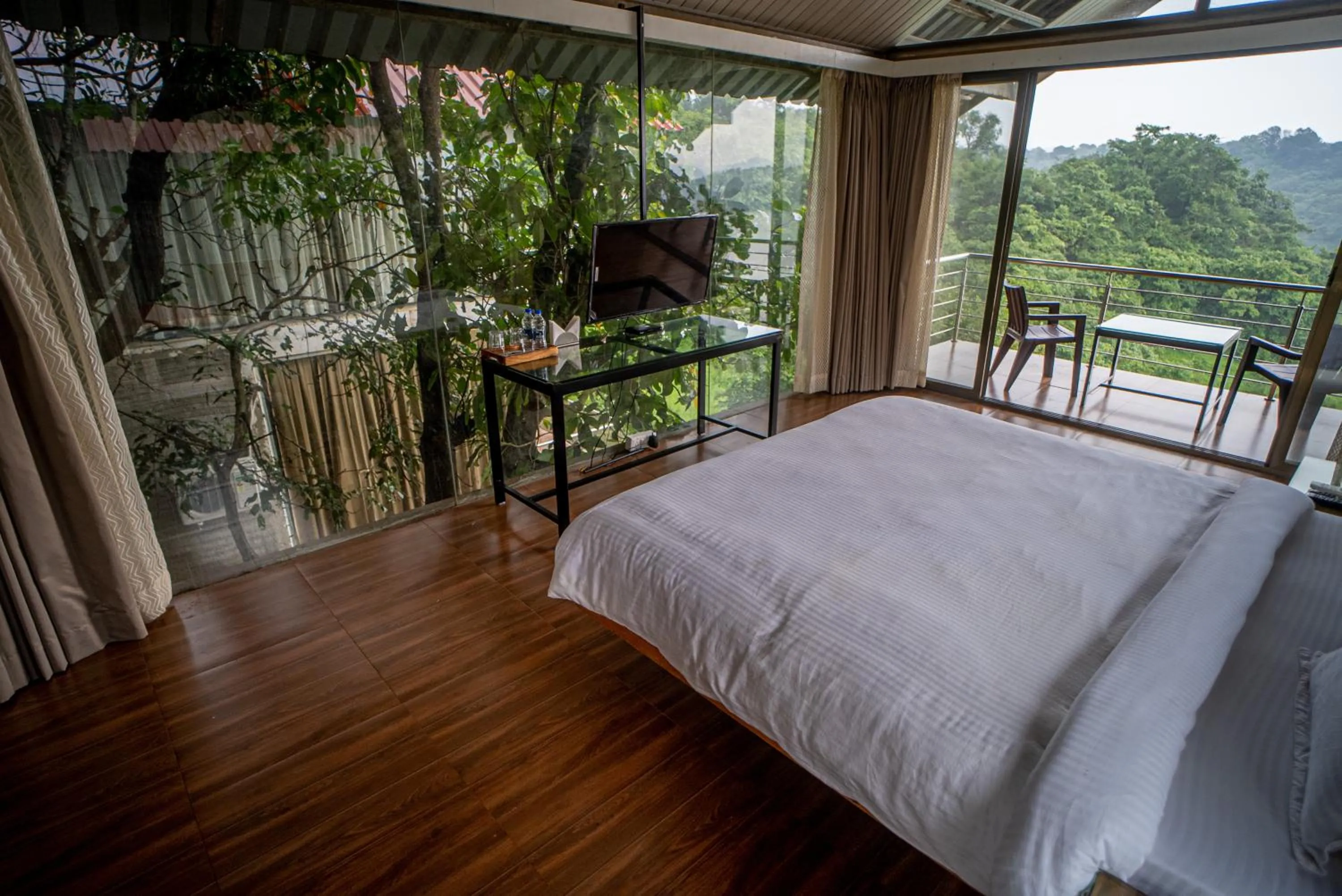 Bed in Shvas Island Resort