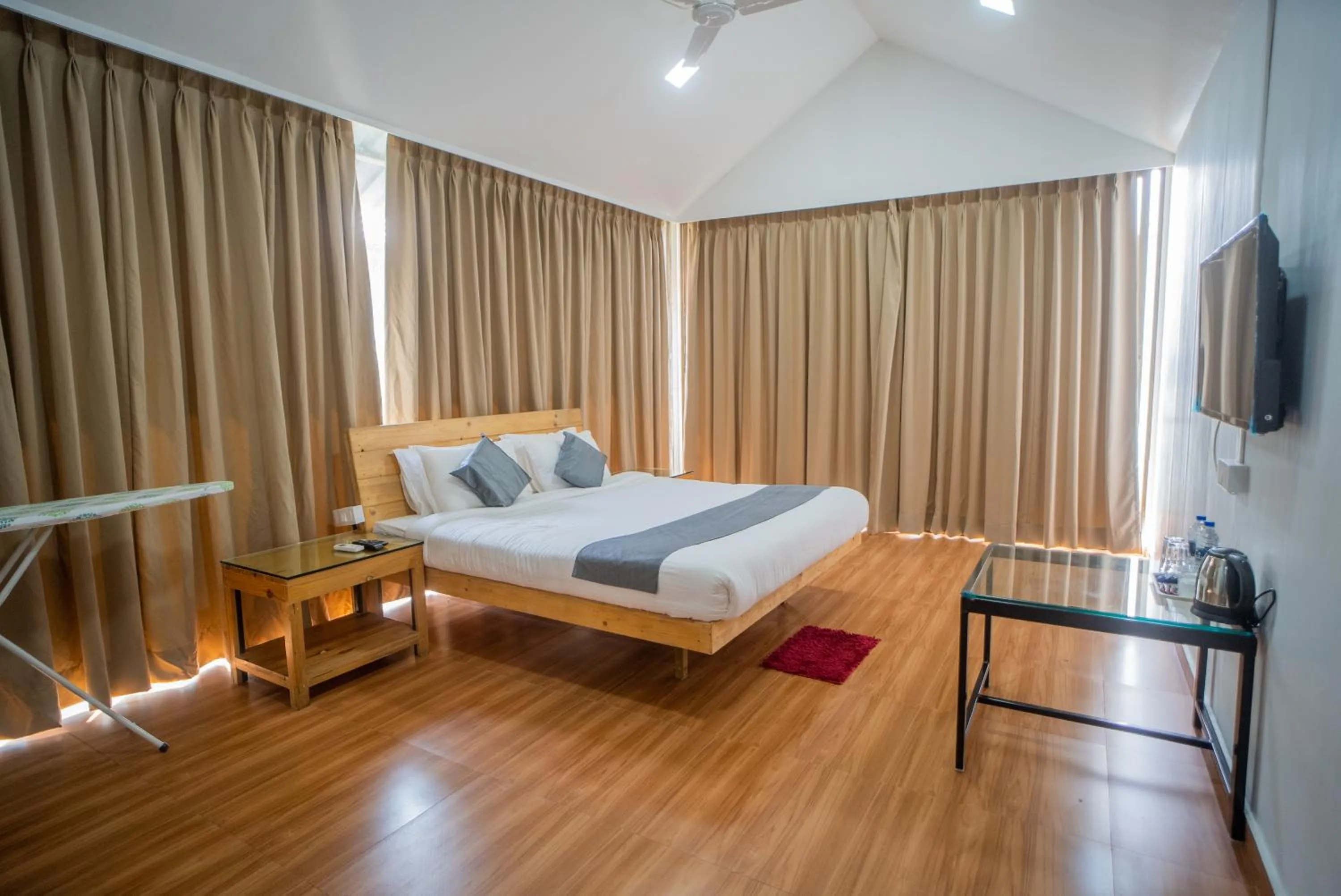 Bed in Shvas Island Resort