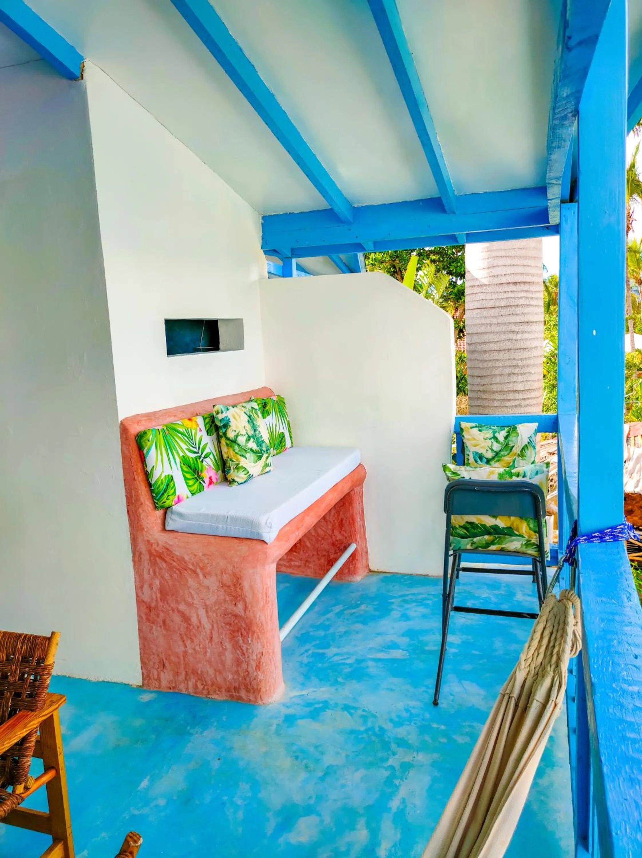 Balcony/Terrace, Bed in B&B Aparthotel La Isleta