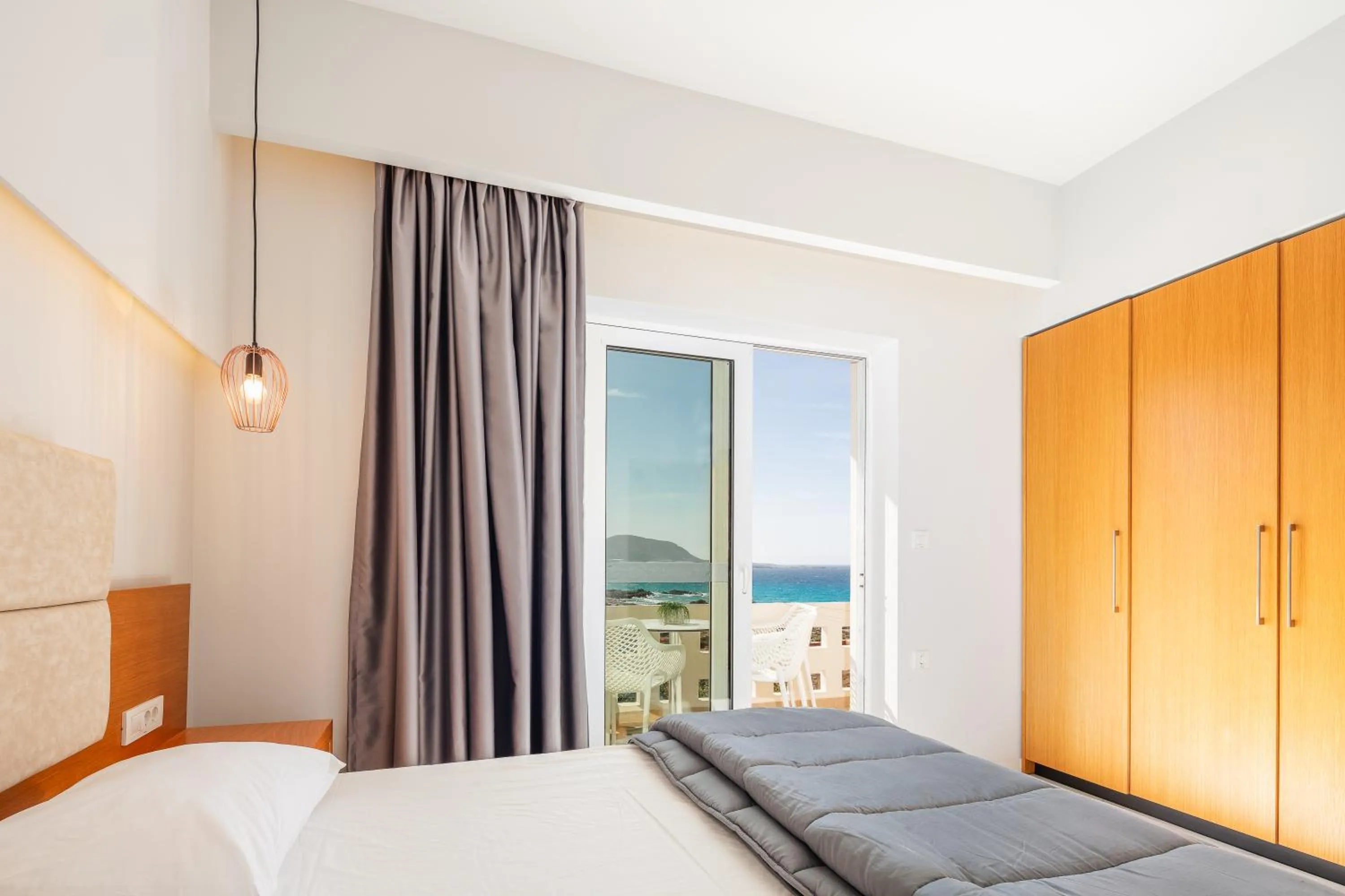 Bedroom, Bed in Falasarna Bay