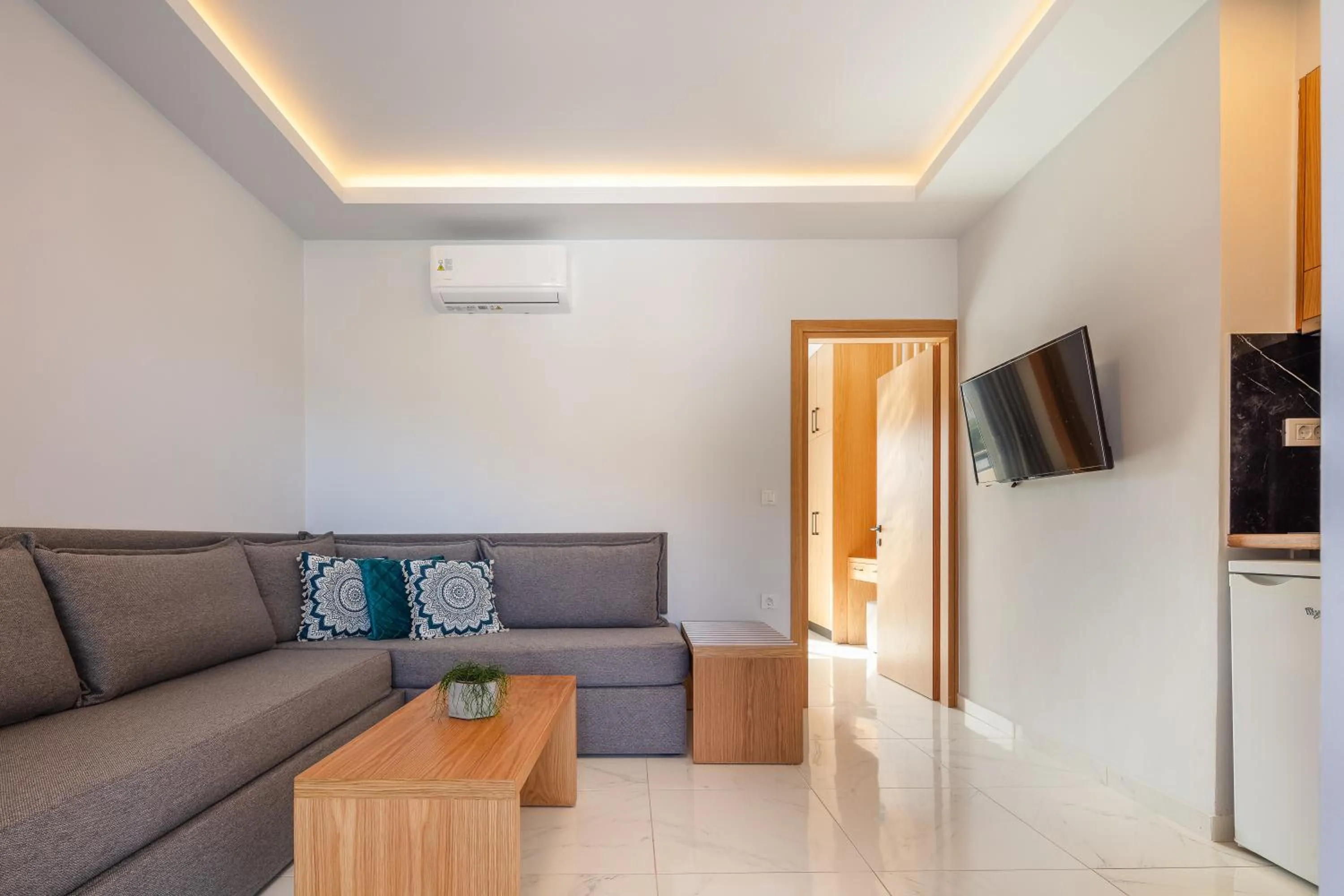 Seating area in Falasarna Bay