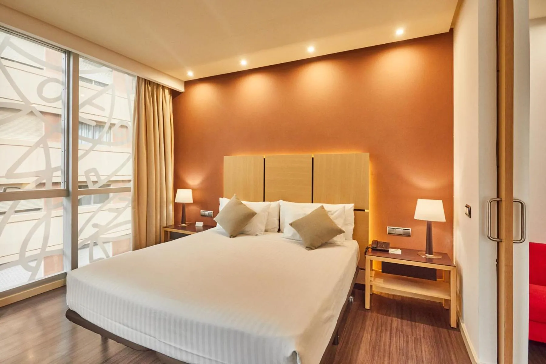 Bedroom, Bed in Silken Puerta Valencia