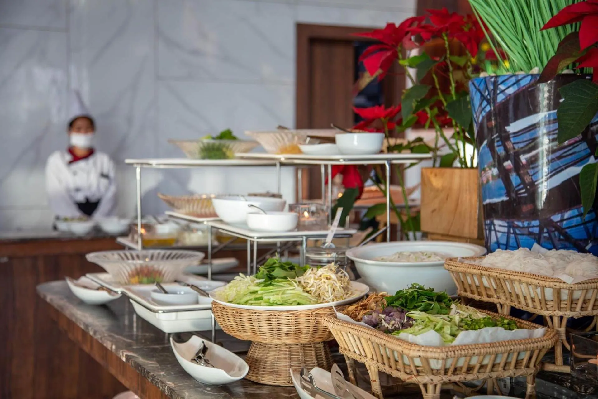 Buffet breakfast in Castle Bayview Resort & Spa