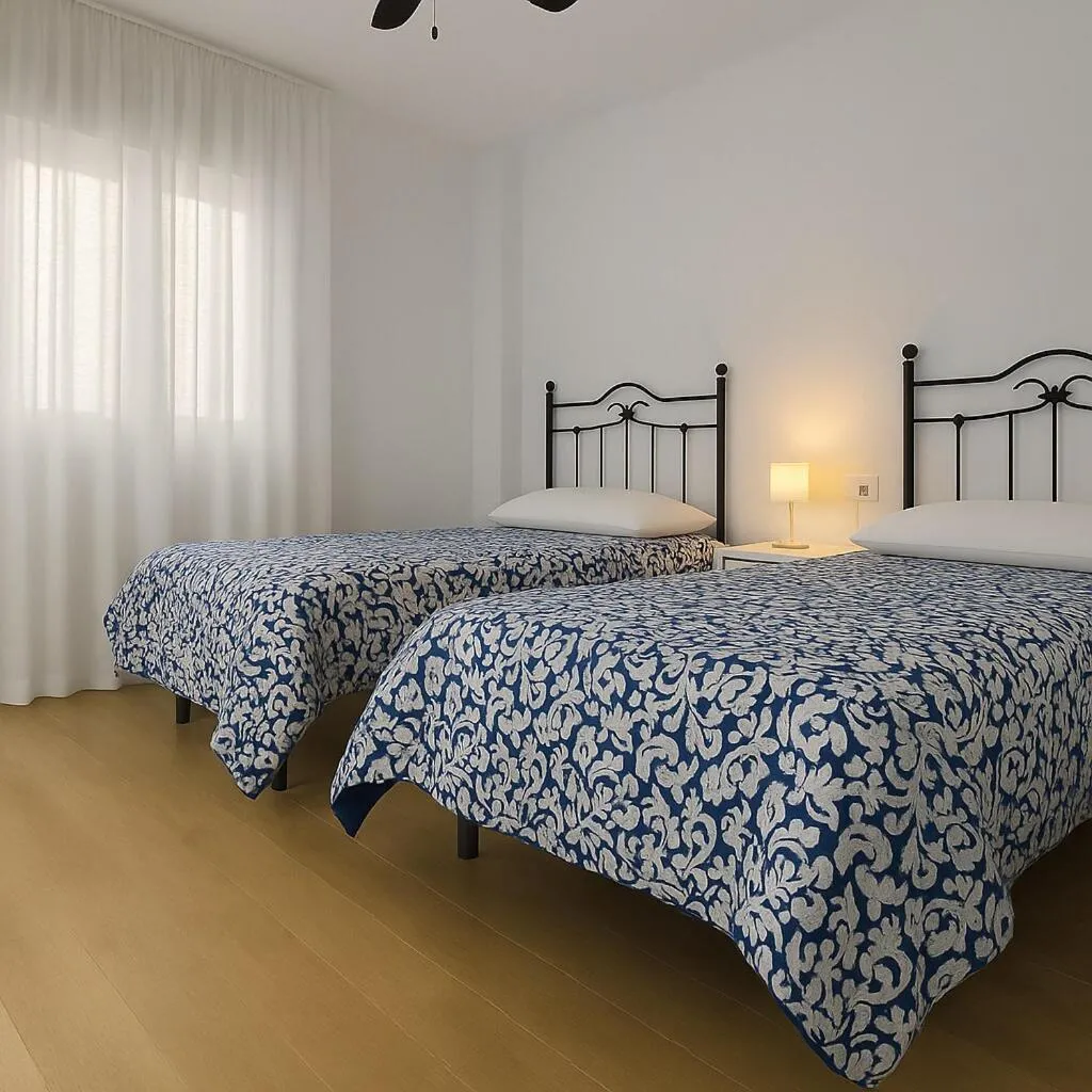 Bedroom, Bed in Céntrico Apartamento en Jaén 107 m2 2 baños 4 pax