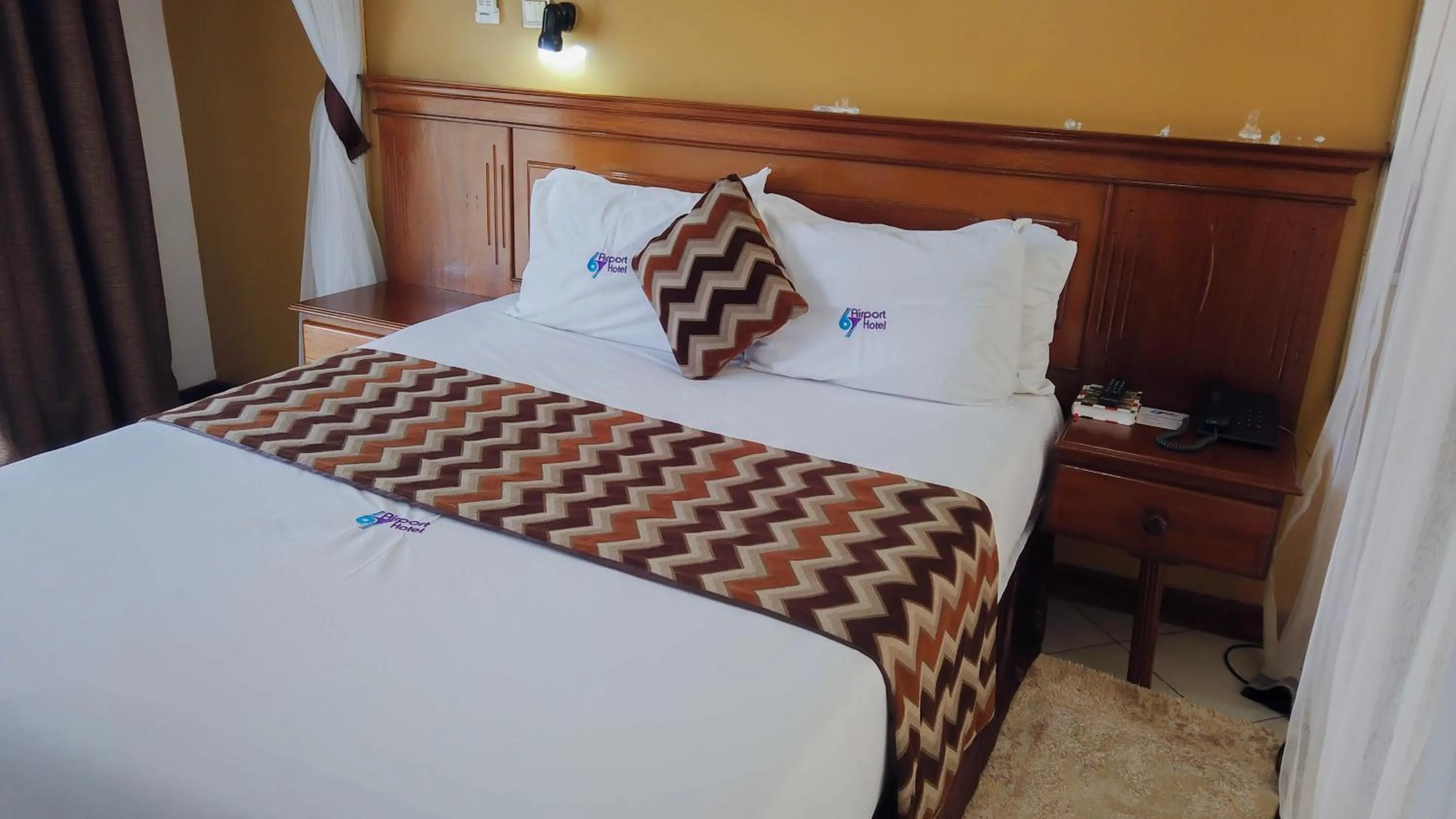 Bed in 67 Airport Hotel Nairobi