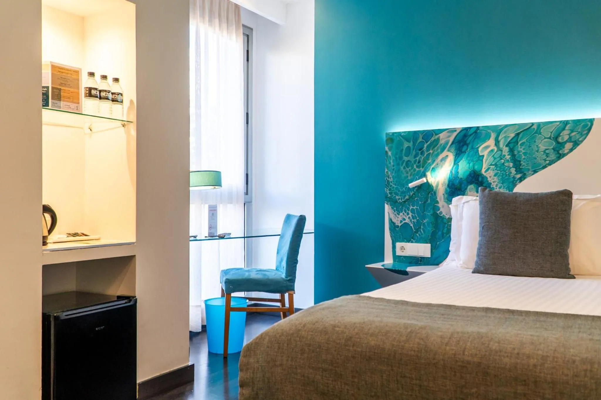 Bed in Hotel Concordia Barcelona