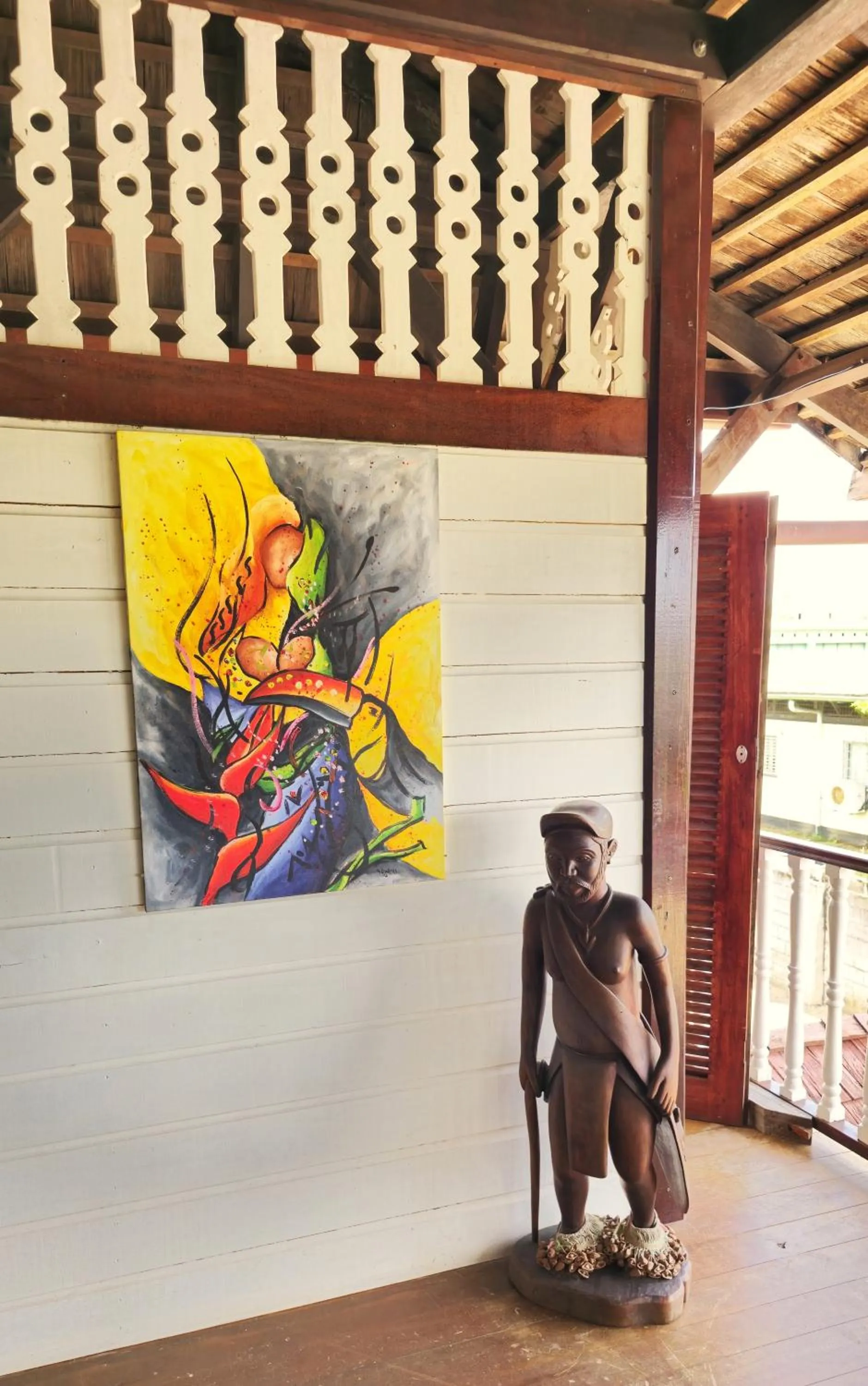 Decorative detail in Greenheart Boutique Hotel