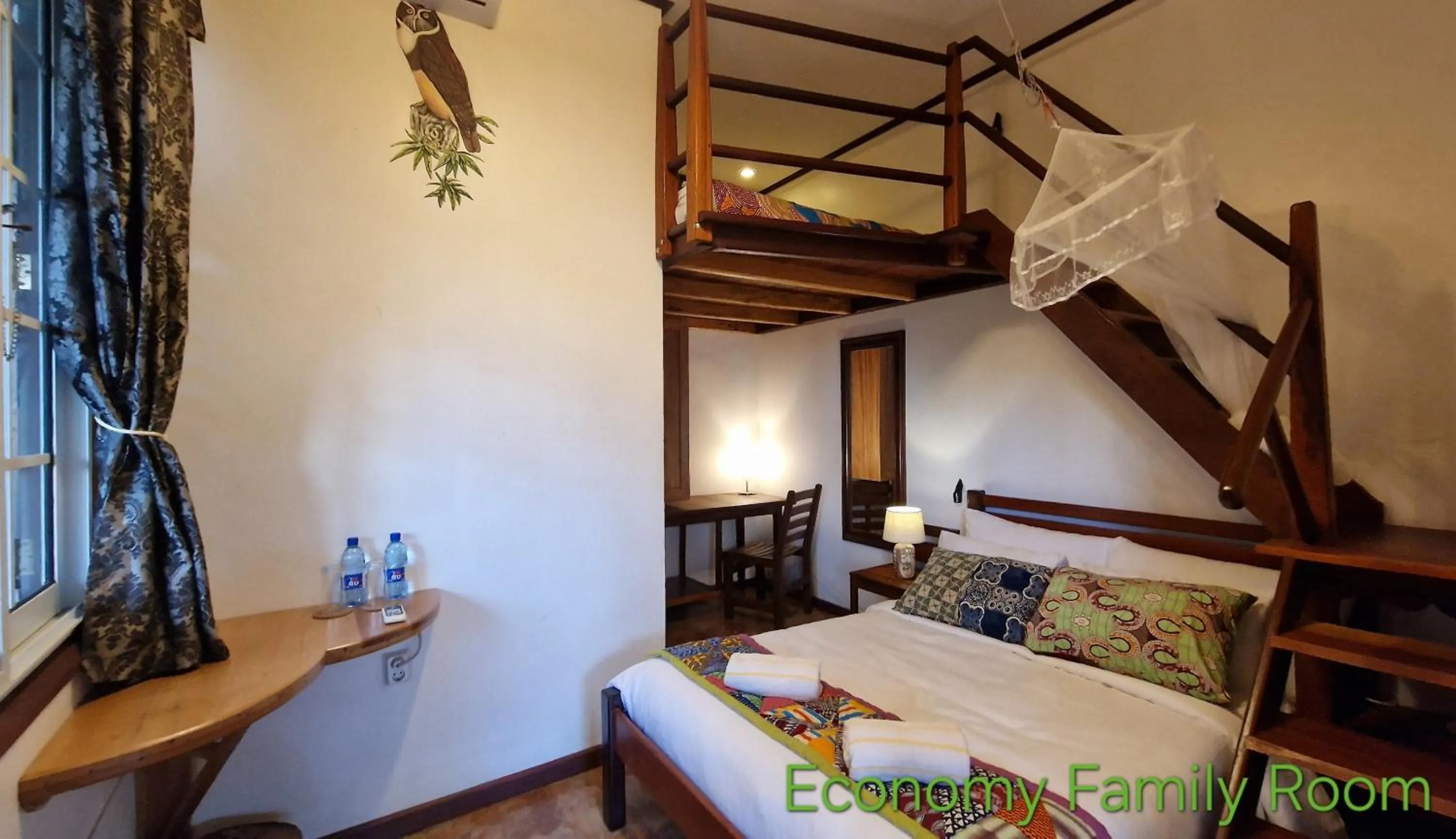 Pool view, Bed in Greenheart Boutique Hotel