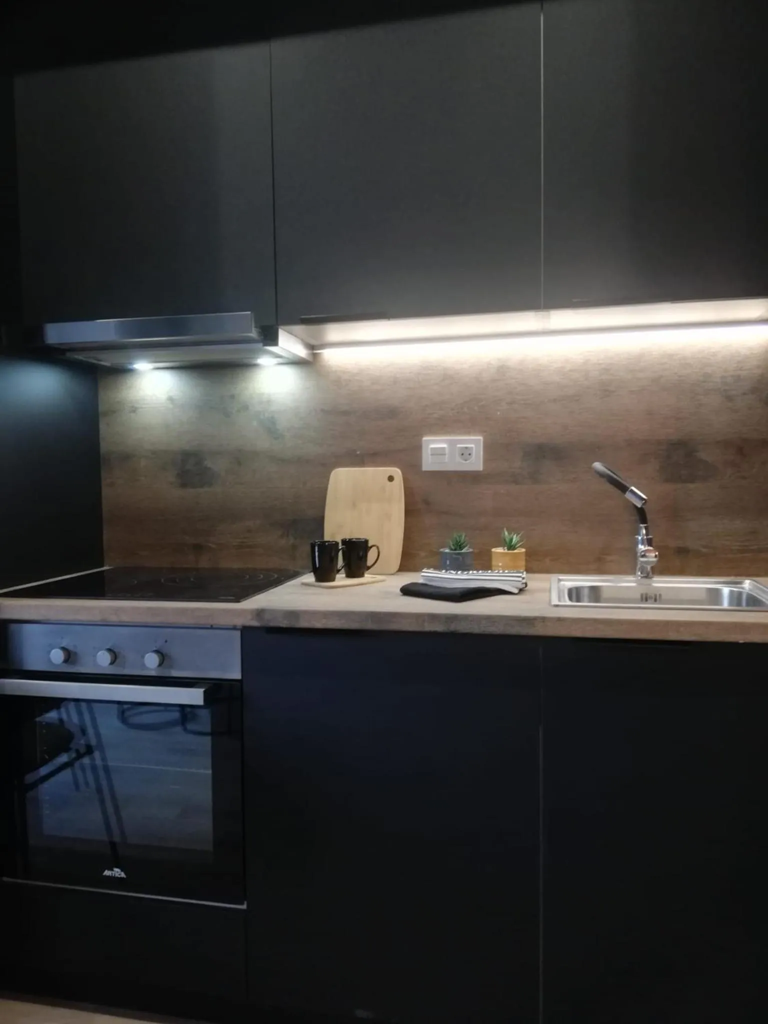 Kitchen or kitchenette in Residencial Alcoy Apartahotel