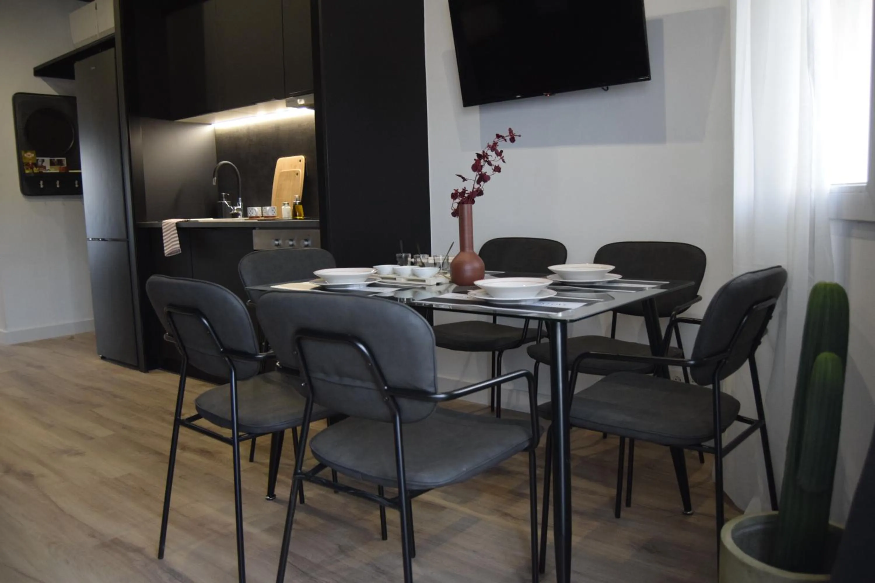 Kitchen or kitchenette in Residencial Alcoy Apartahotel