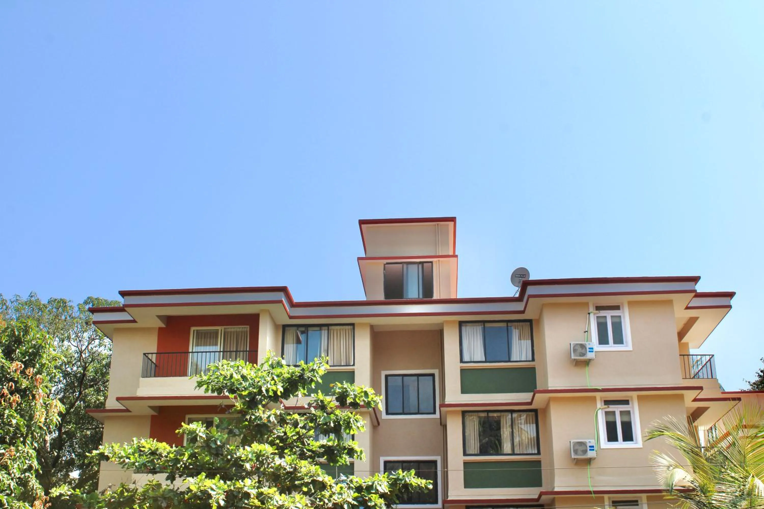 Property building in Kay's Calangute Resort Service Apartments - Near Calangute Beach