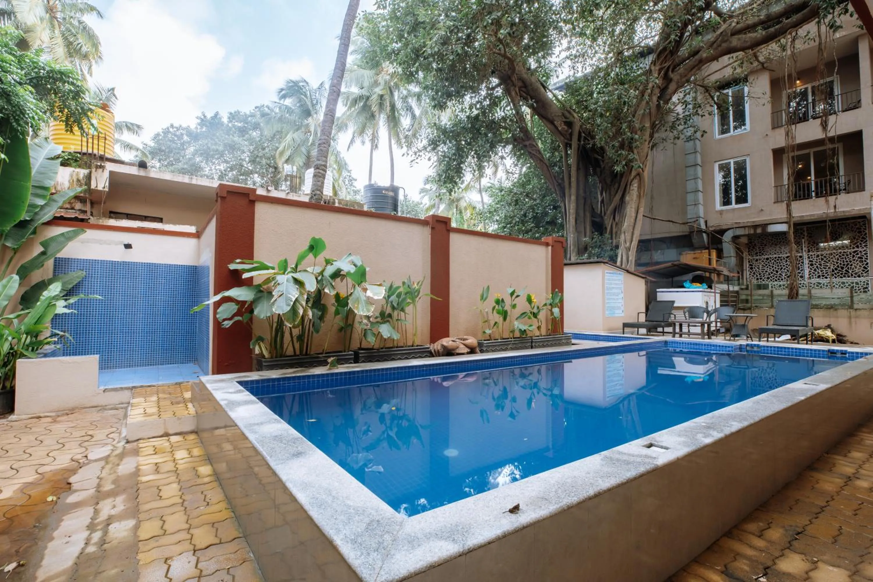 Pool view in Kay's Calangute Resort Service Apartments - Near Calangute Beach