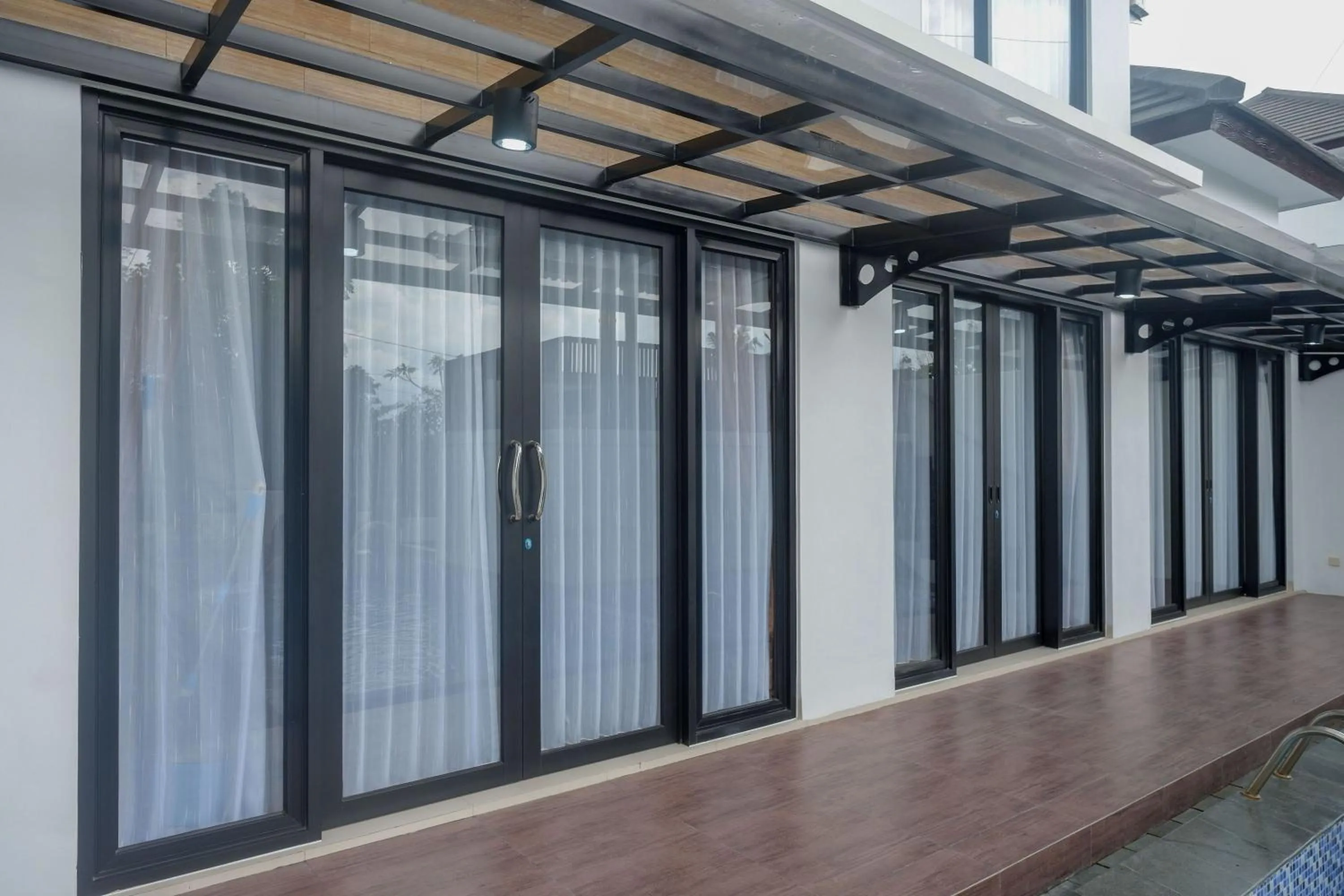 Balcony/Terrace in The Lavana Greenkhaza Villa Jogja