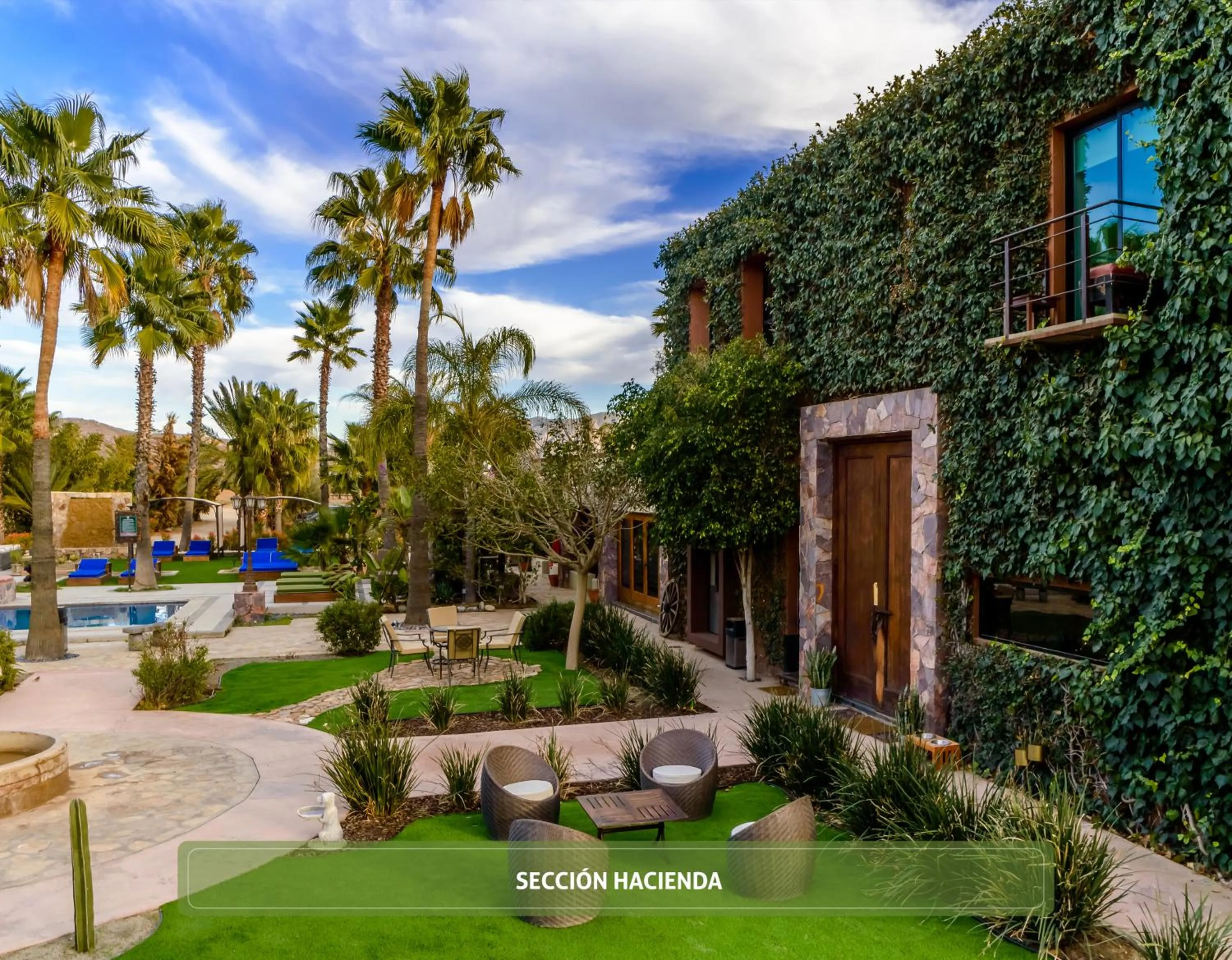 Patio in Hotel Boutique Valle de Guadalupe & Spa