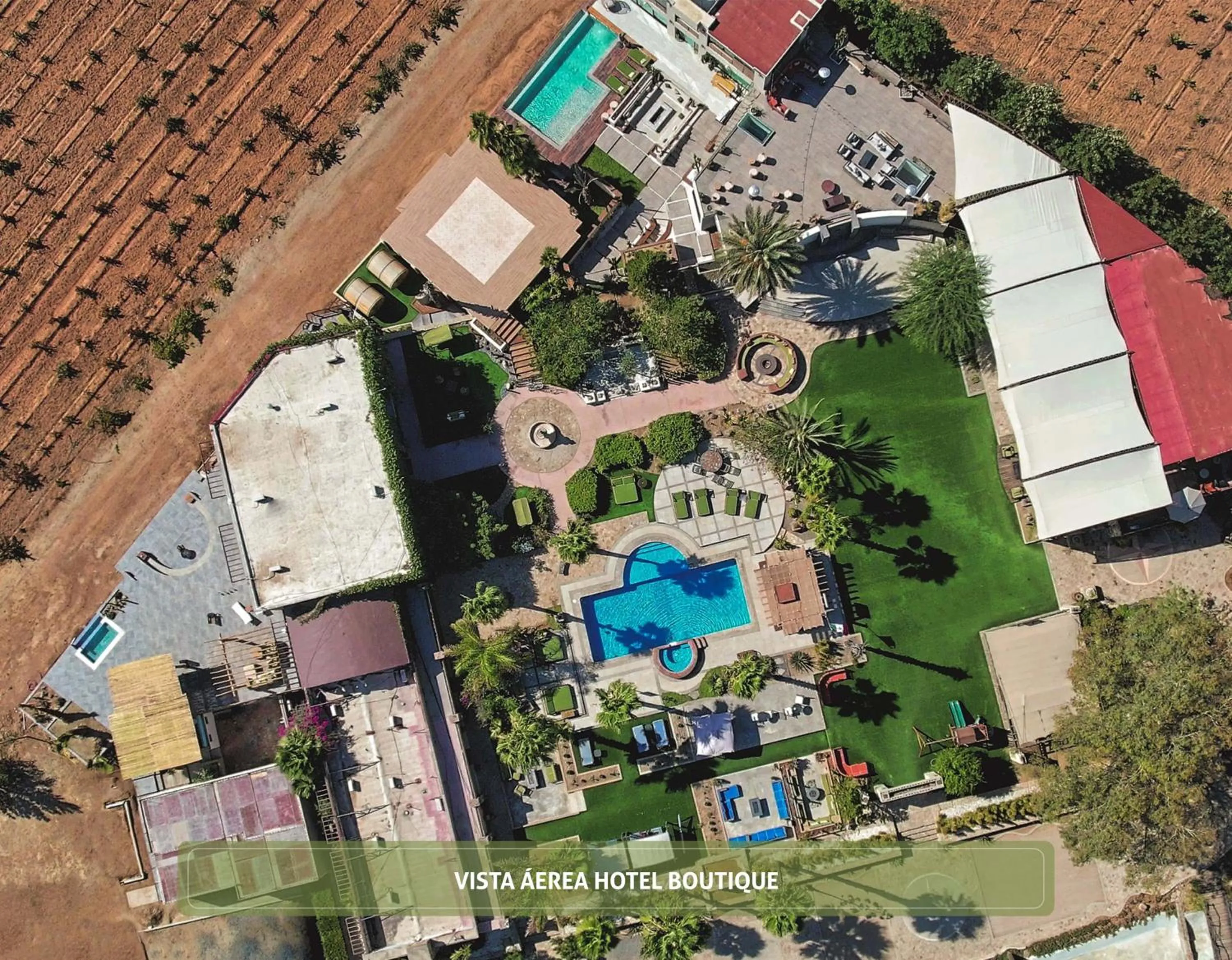 Bird's eye view in Hotel Boutique Valle de Guadalupe & Spa