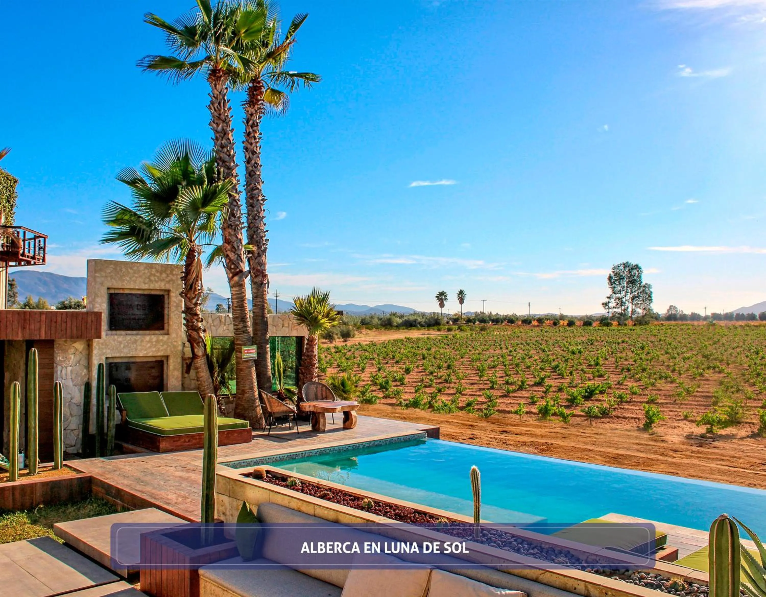 Swimming pool in Hotel Boutique Valle de Guadalupe & Spa