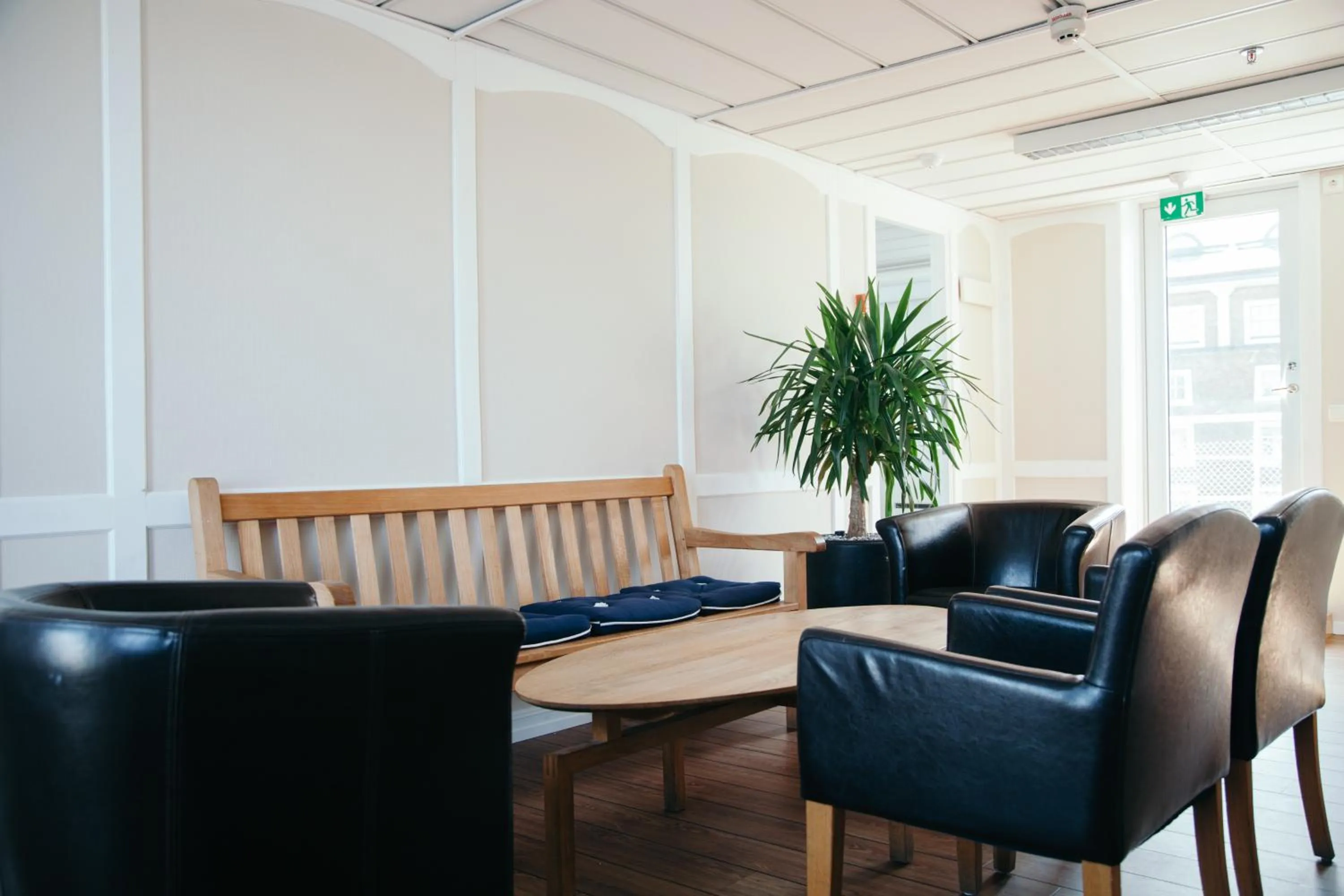 Seating area in Good Morning+ Göteborg City