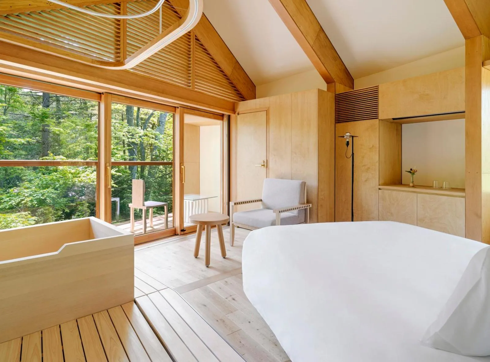 Bathroom, Bed in SHISHI-IWA HOUSE Karuizawa