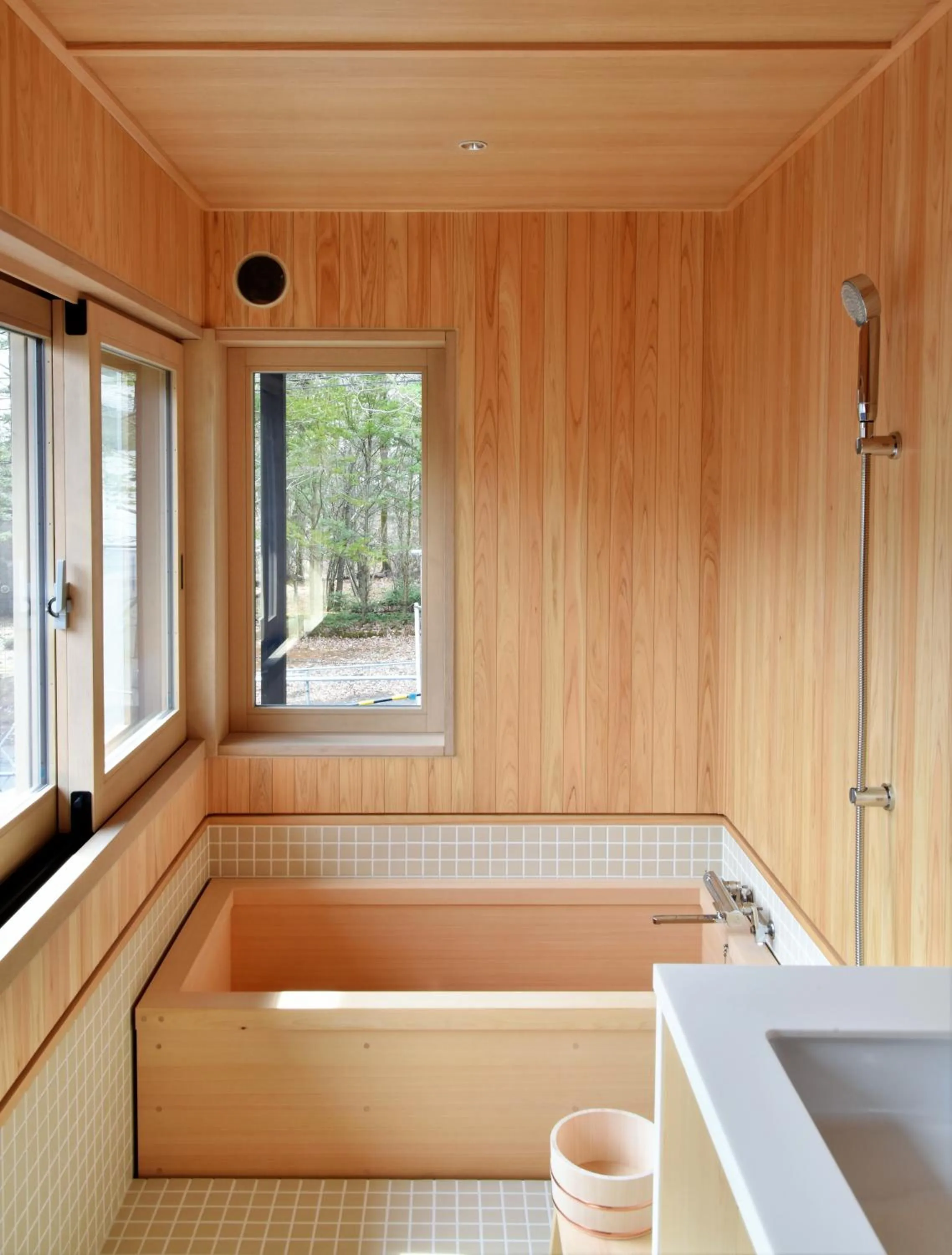 Bathroom in SHISHI-IWA HOUSE Karuizawa
