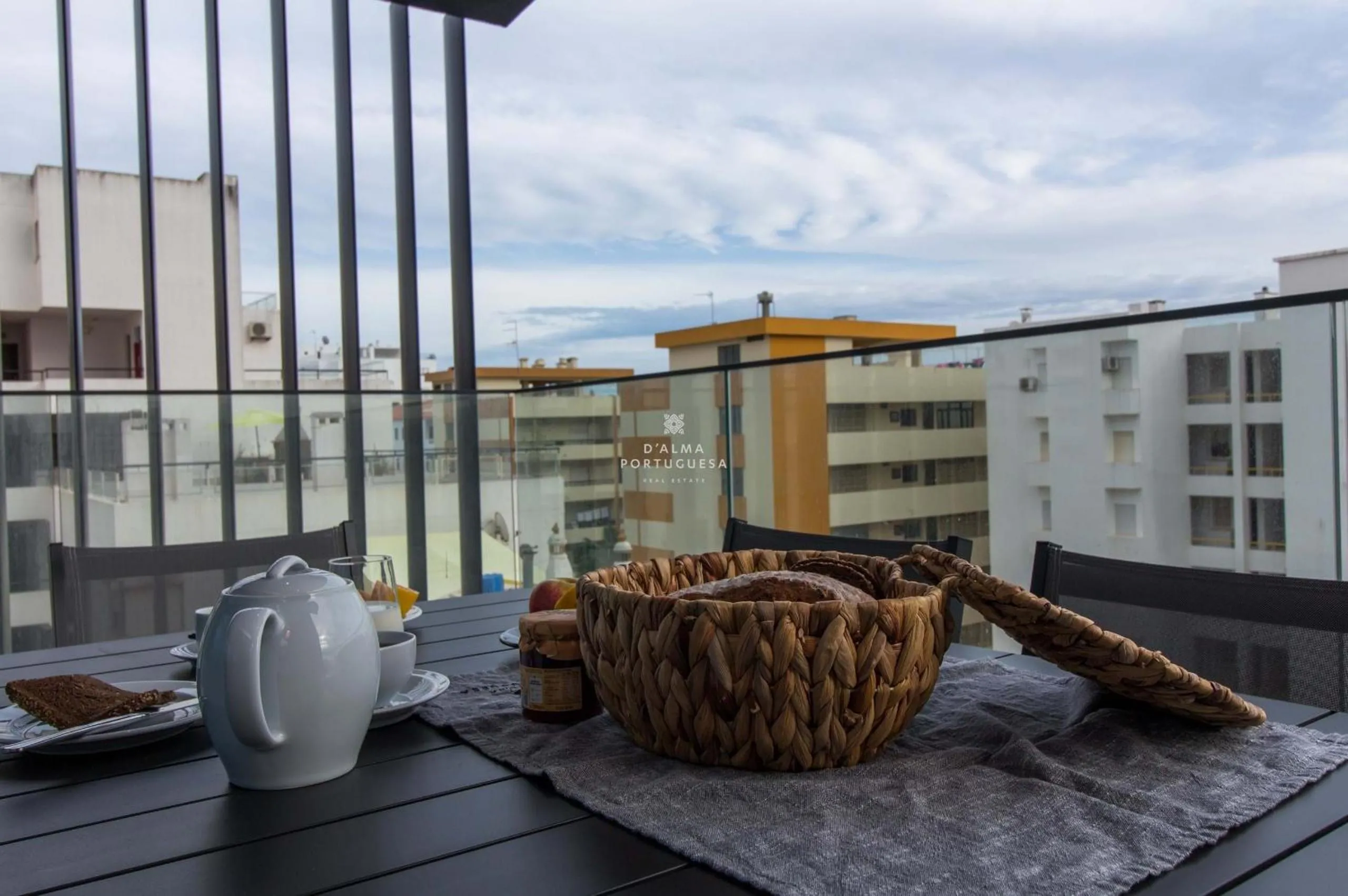 Balcony/Terrace in Apartment Terracos do Mar - By Dalma Portuguesa