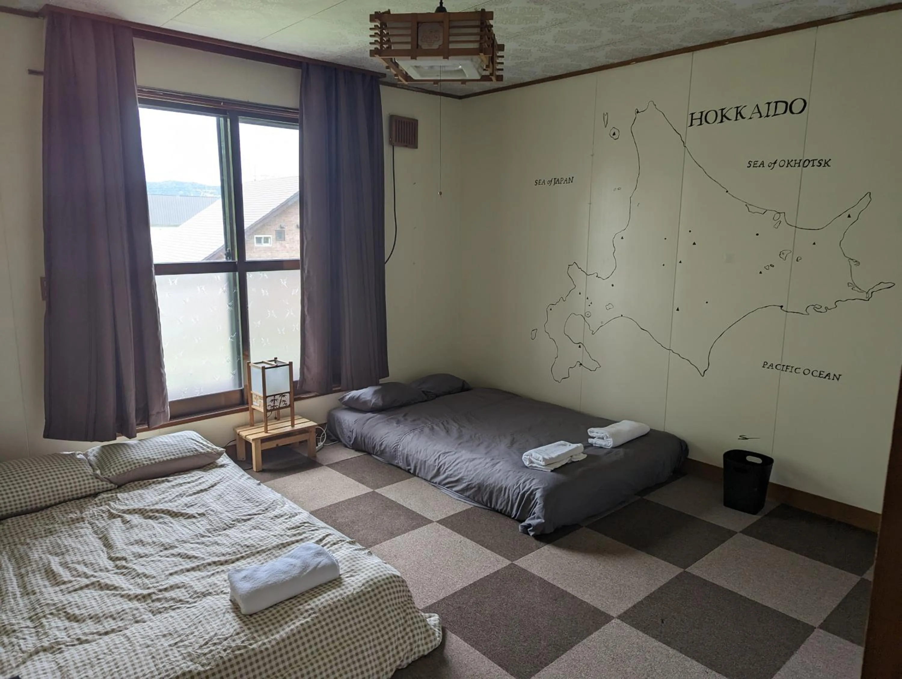 Photo of the whole room, Bed in Yukiumi House