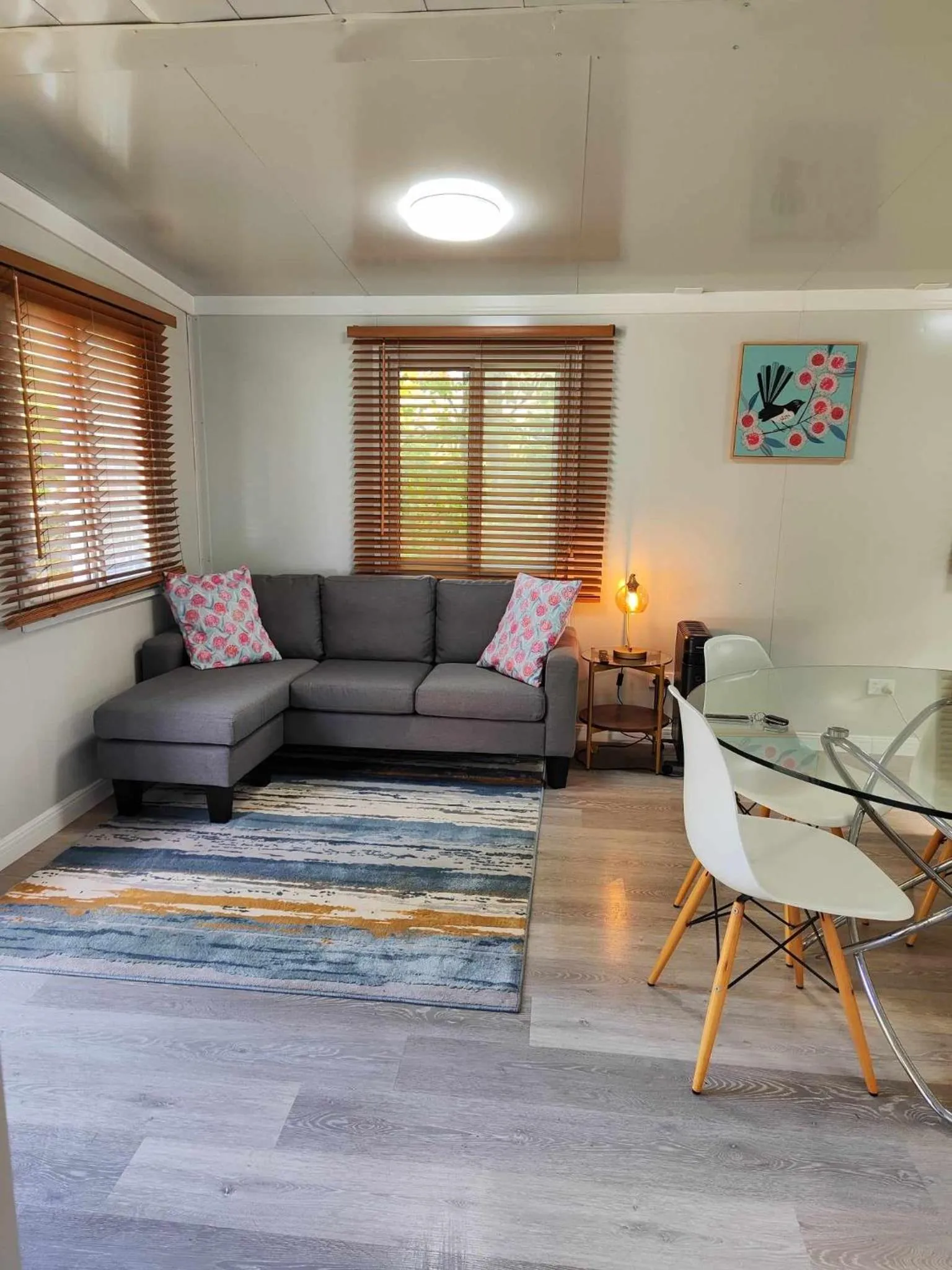 Living room in Zeehan Bush Camp
