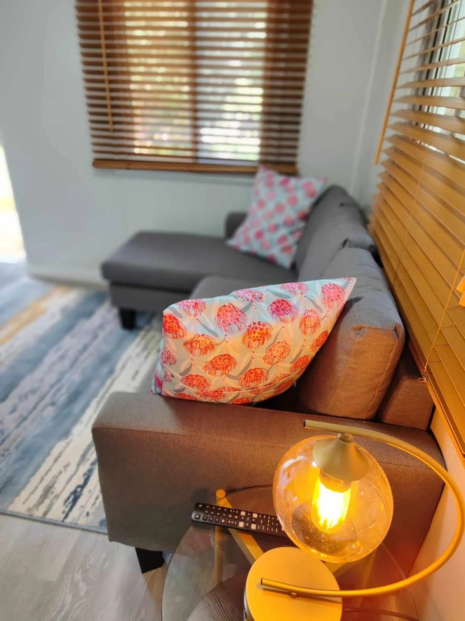 Living room in Zeehan Bush Camp