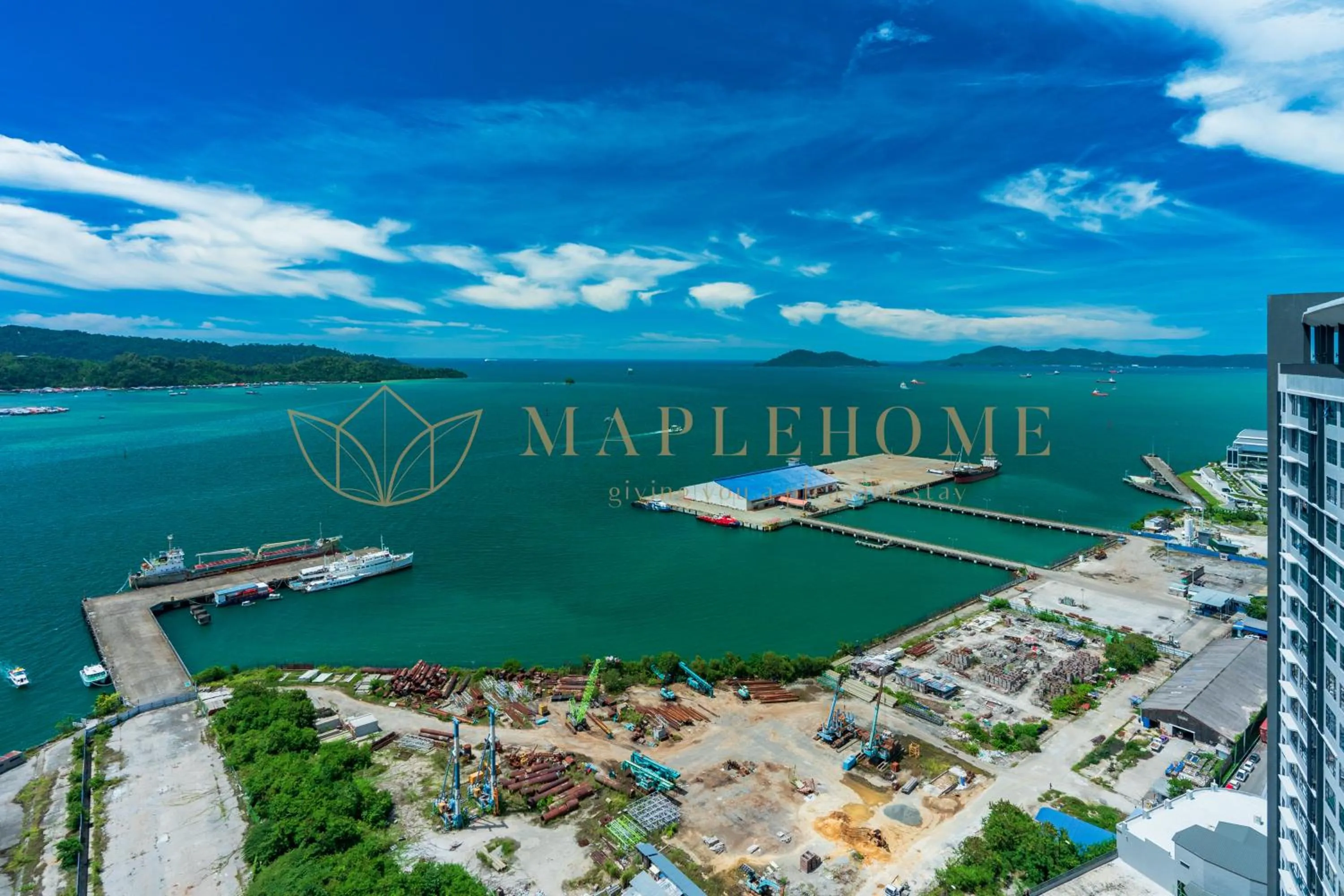 Sea view in Jesselton Quay Premier Suites Kota Kinabalu